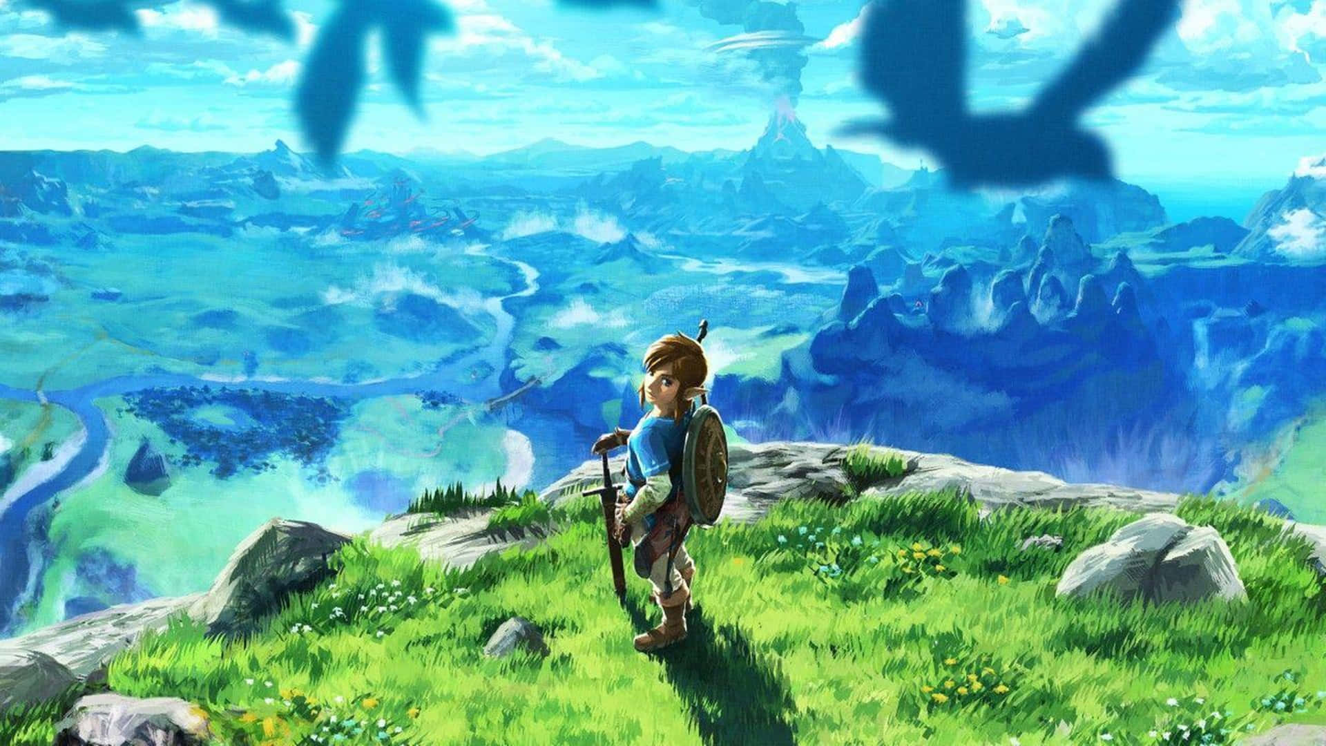 Explore the Wilds of Hyrule in the Spectacular Zelda Breath of the Wild Wallpaper