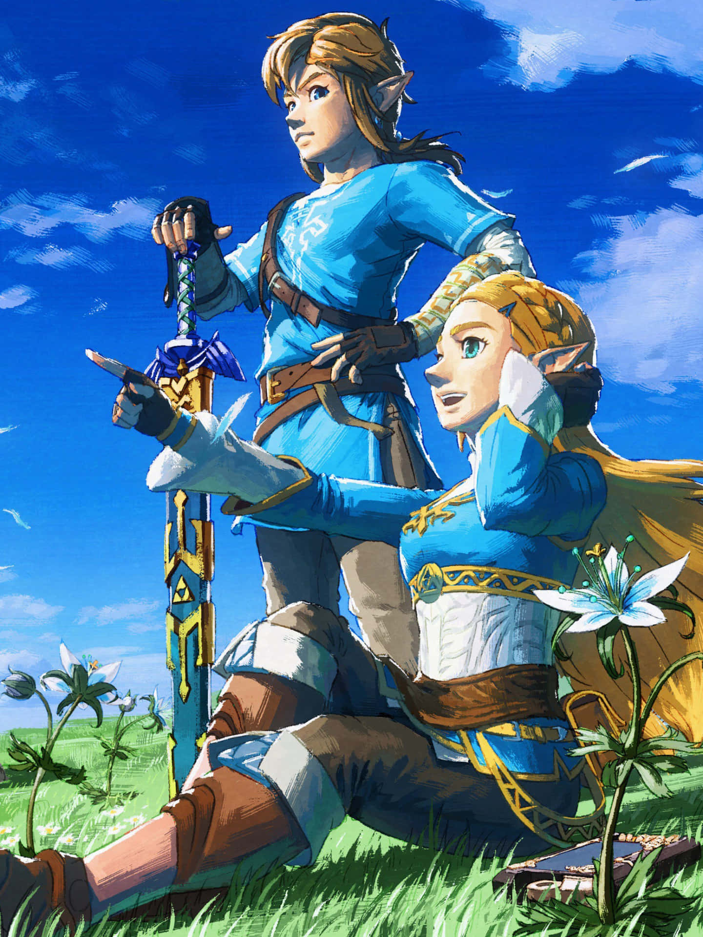 Åbn den magtfulde wanderlust med Zelda Telefon! Wallpaper