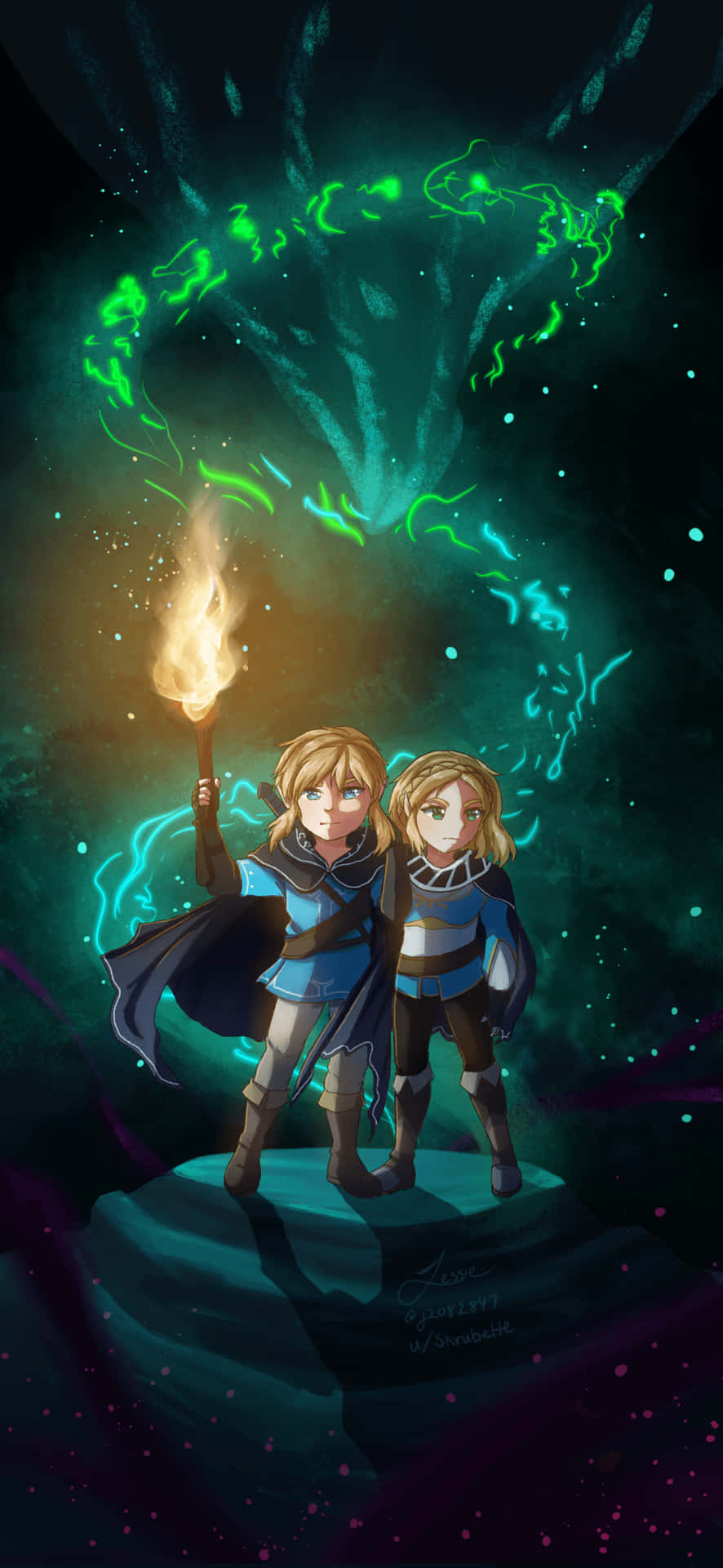 Unlock the power of the Hyrule cell phone Wallpaper