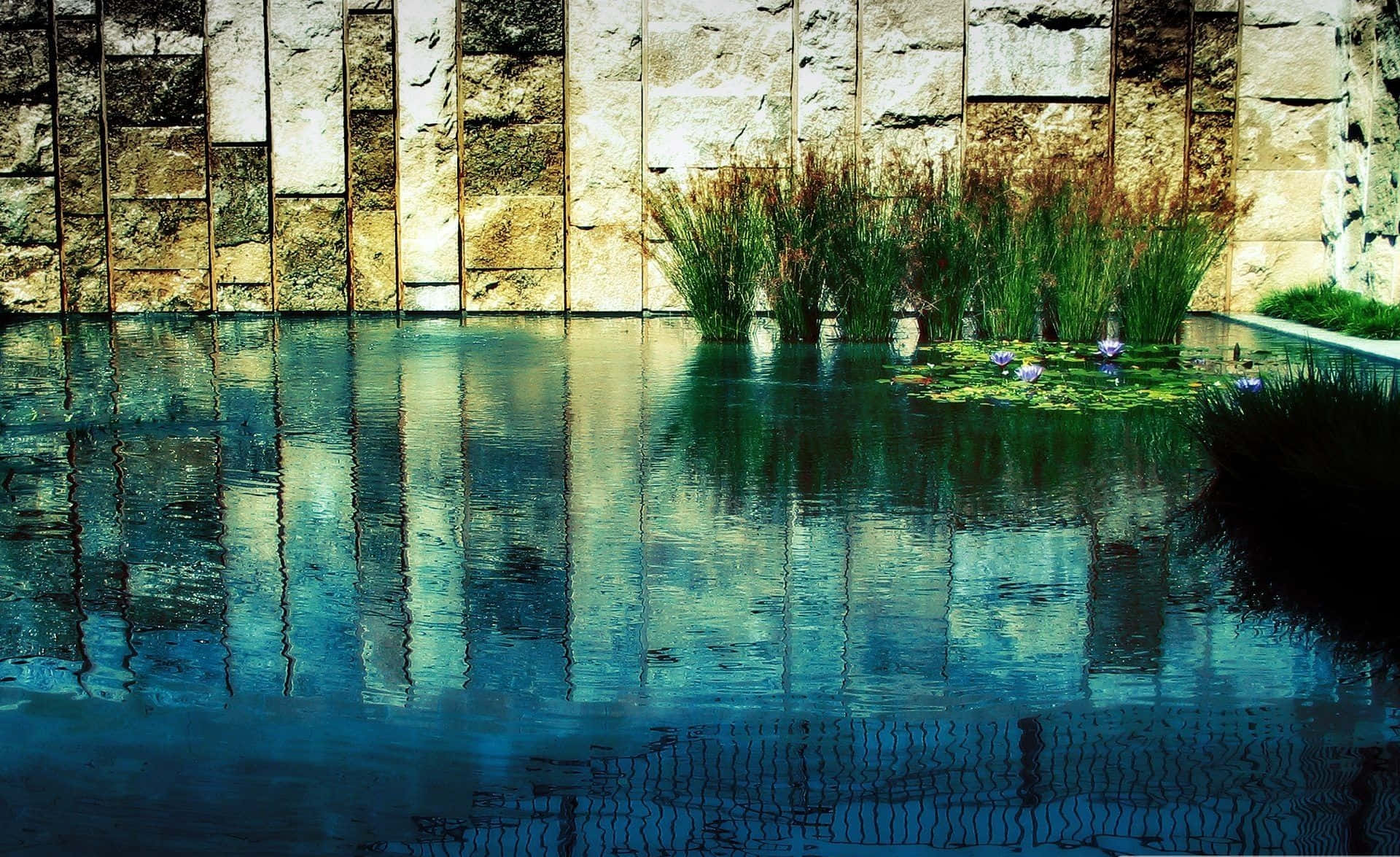Zen Desktop Clear Pool Wallpaper