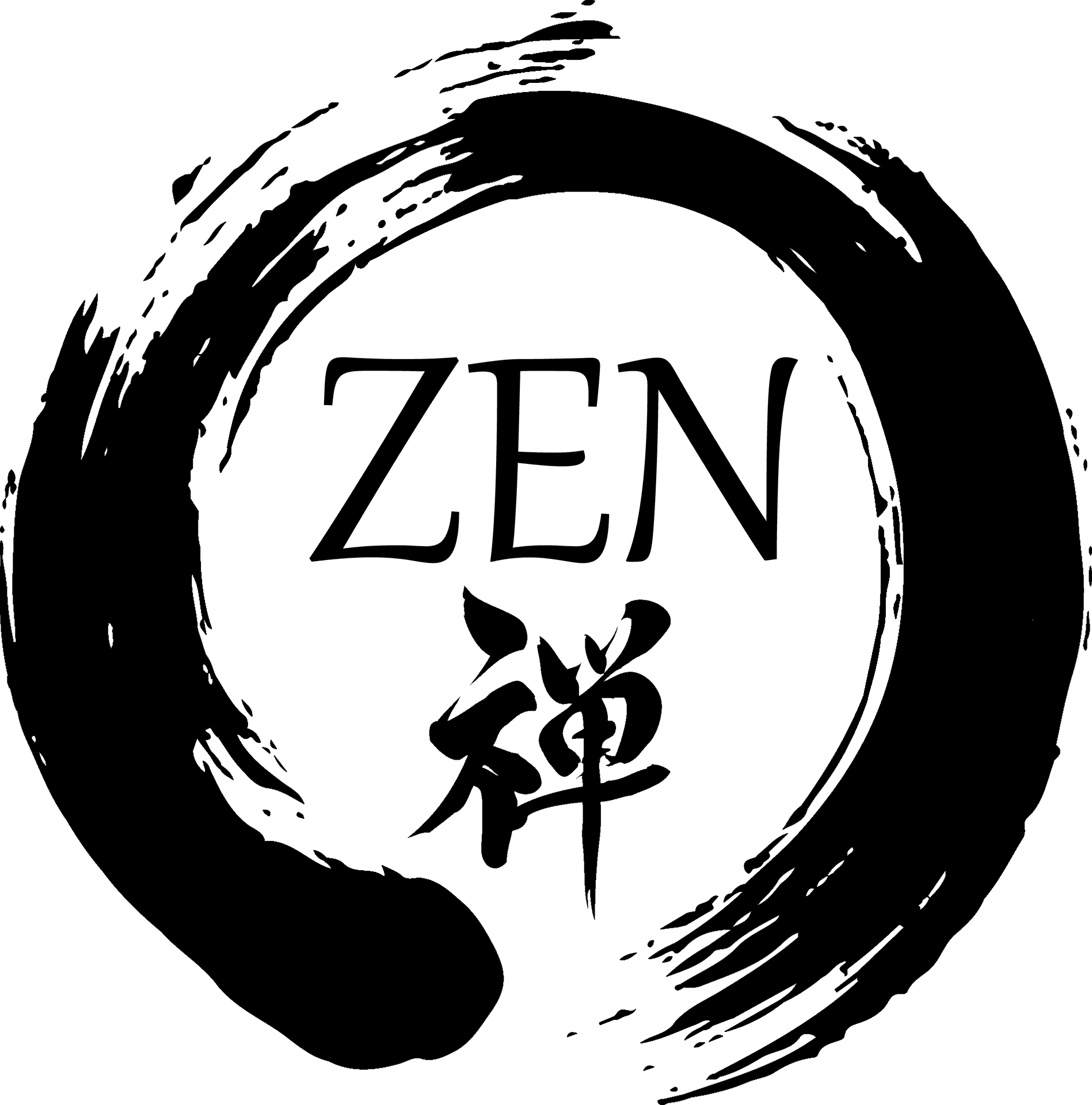 Zen Enso Brush Stroke PNG