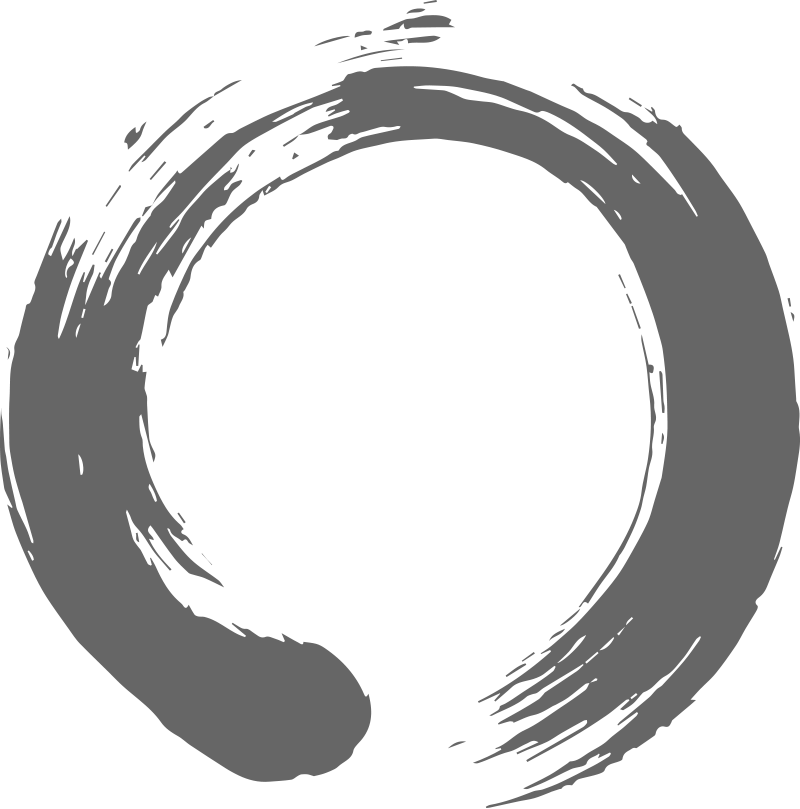 Zen Enso Brushstroke Art PNG