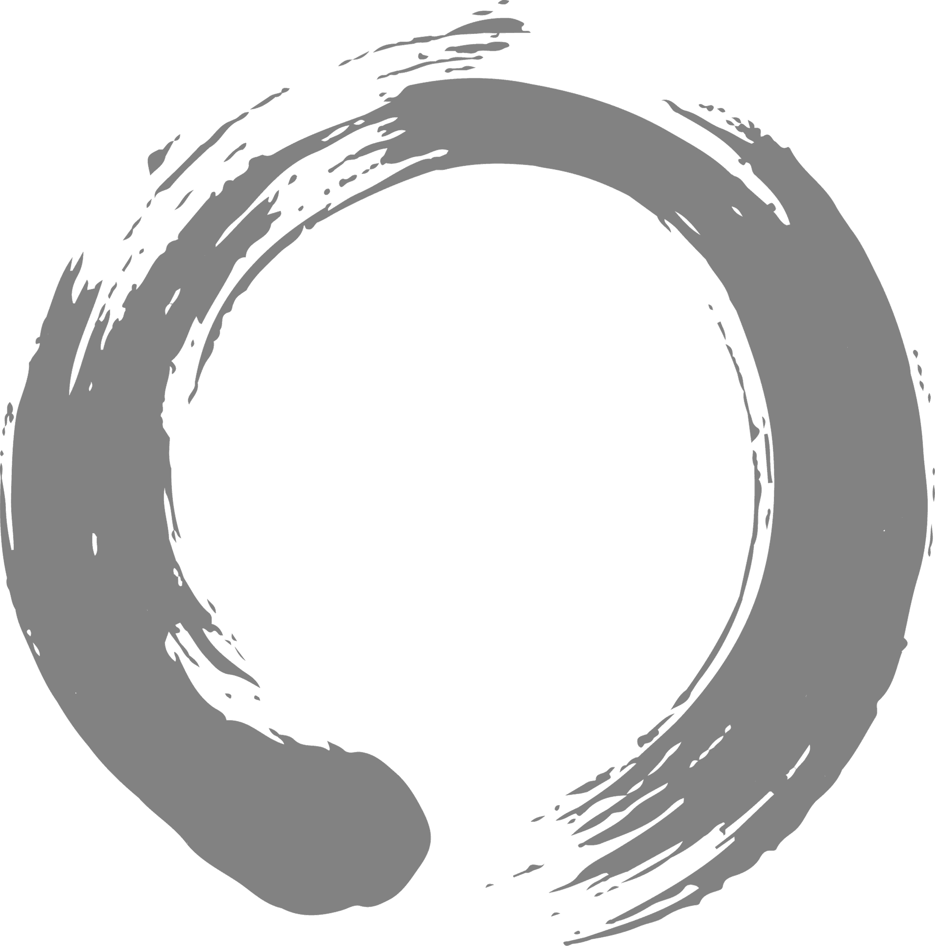 Zen Enso Brushstroke Art PNG