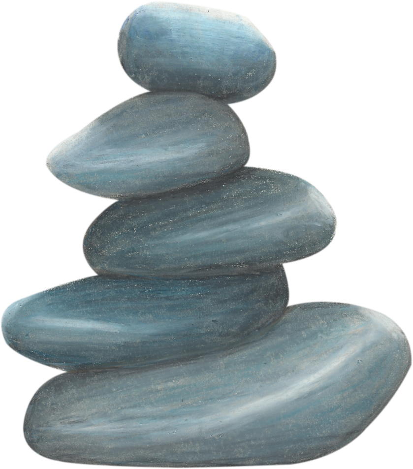 Zen Stone Stack Balance Peaceful.png PNG