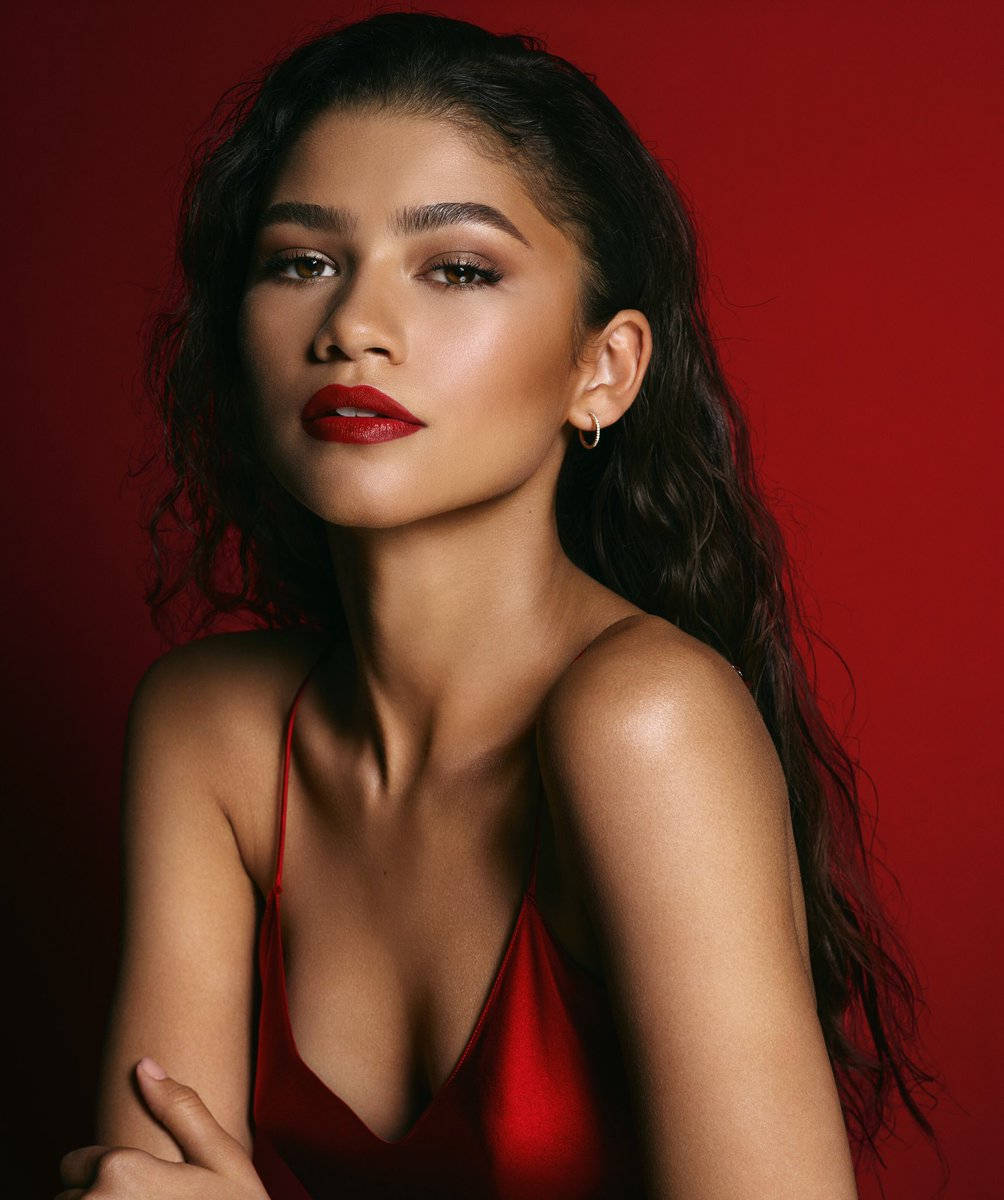Zendaya For Lancome L'absolu Rouge Background