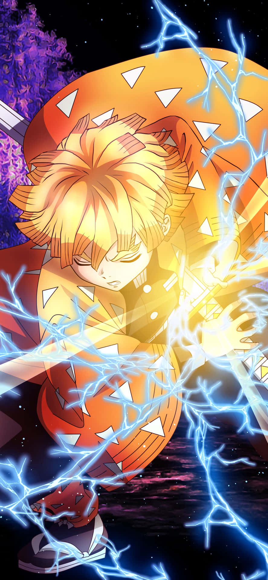 Zenitsu inspired by the power of lightning
