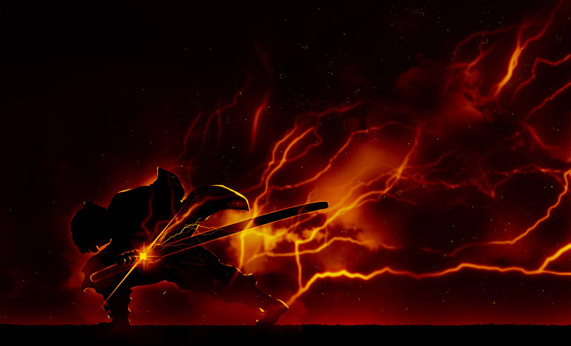 Zenitsu Orange Lightning