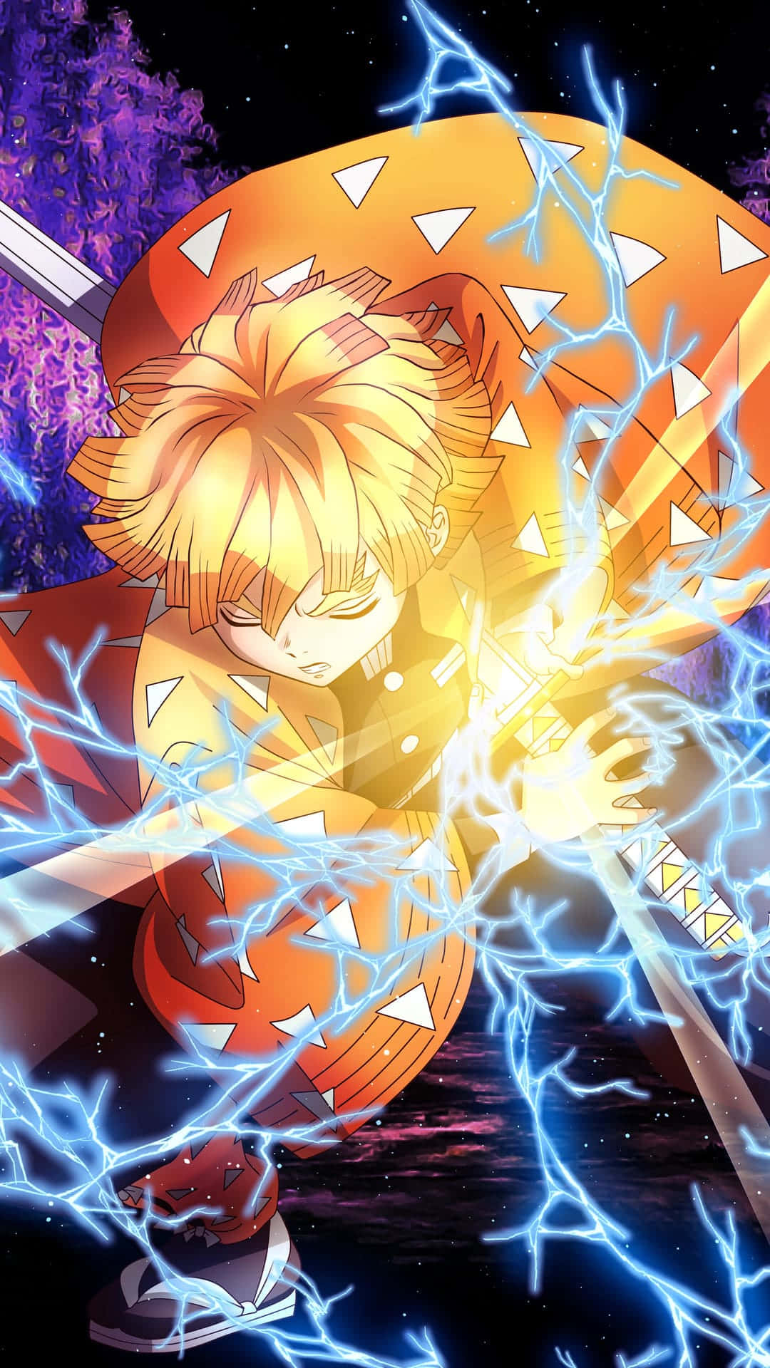 A Boy With Lightning In His Hair And A Sword Wallpaper