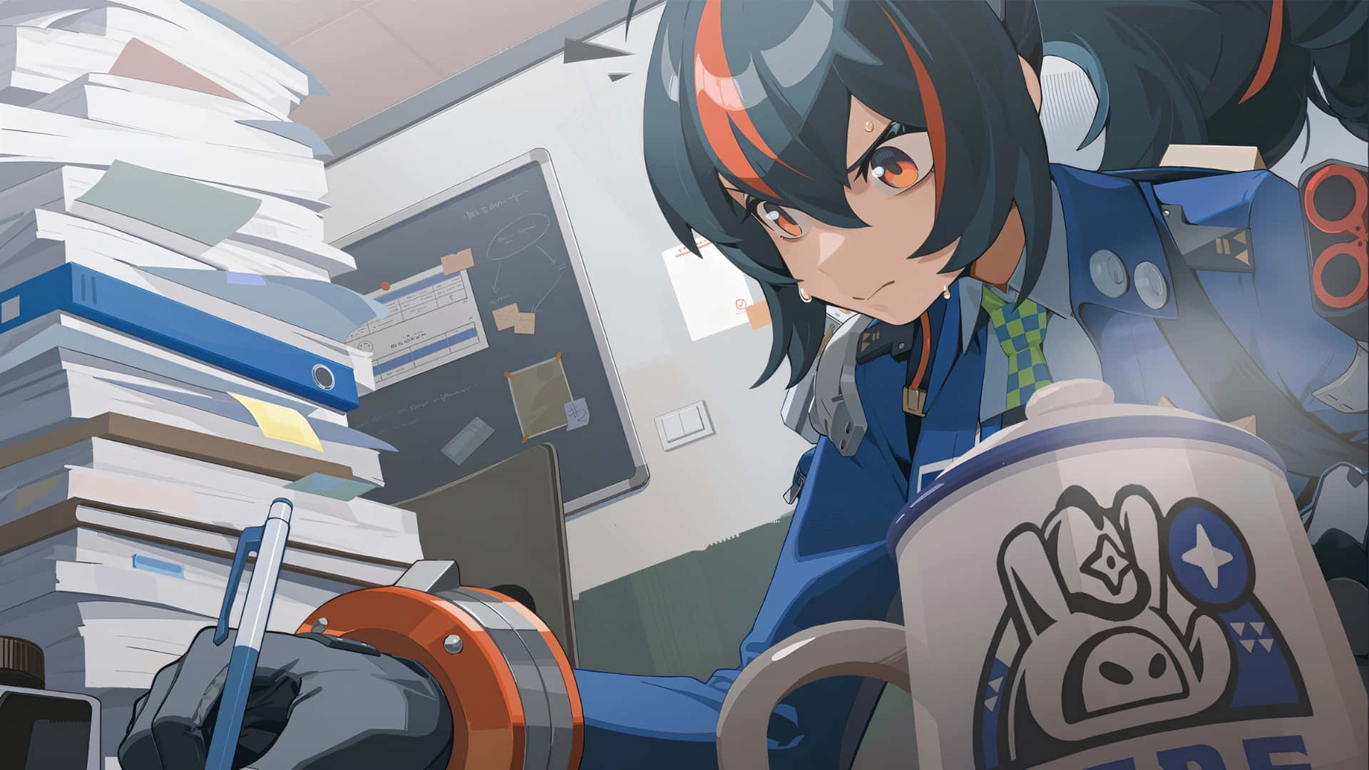 Estudio De Personaje De Zenless Zone Zero Fondo de pantalla