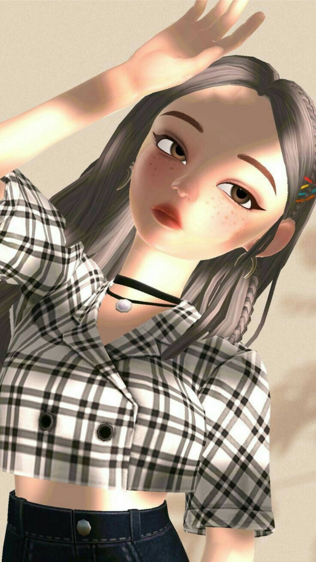Zepeto Aesthetic Silhouetted Girl Background