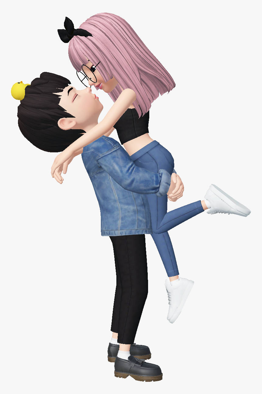 Zepeto Couple Cute Boy Cartoon Wallpaper