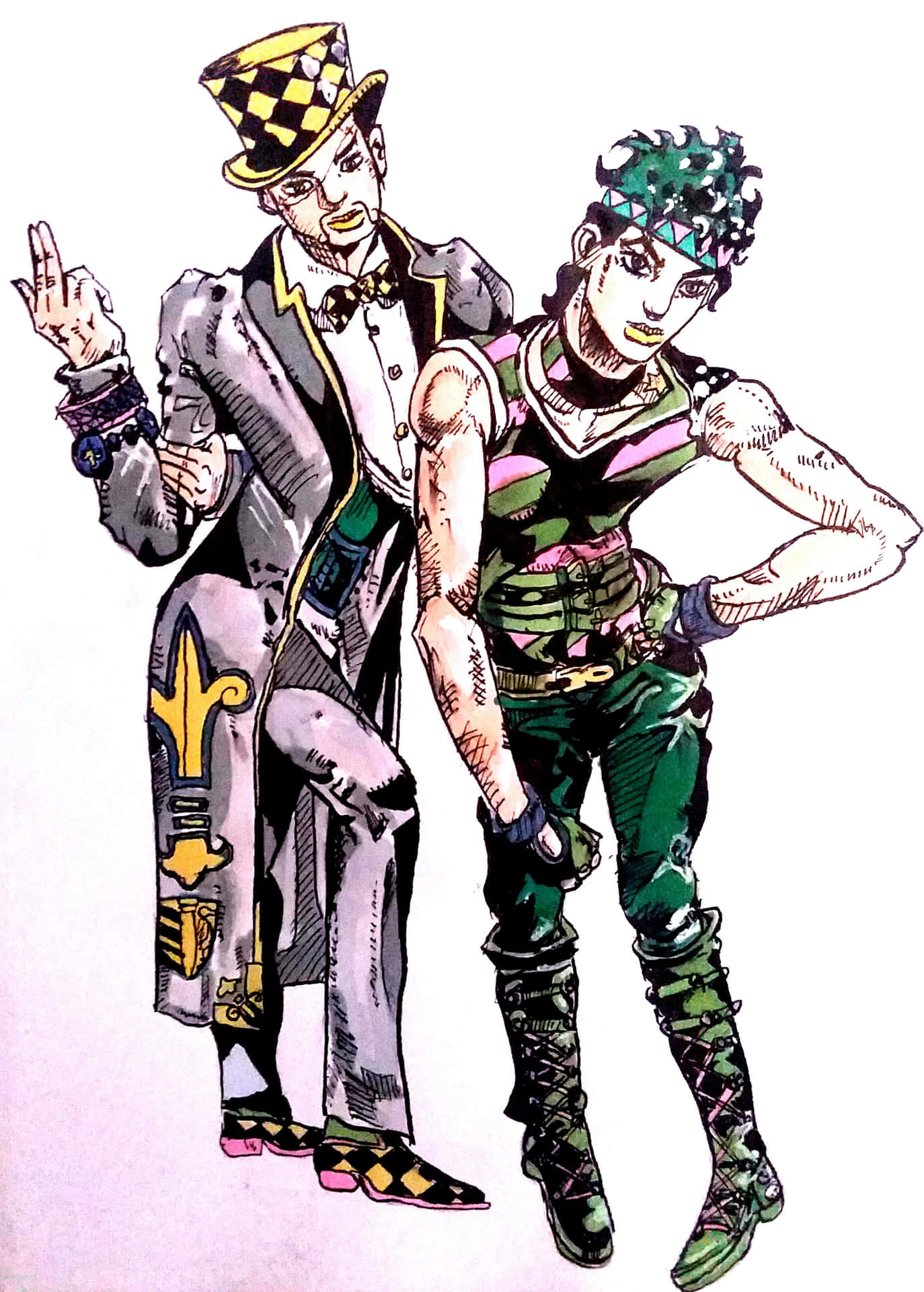 Zeppeliand Jonathan Joestar Pose Achtergrond