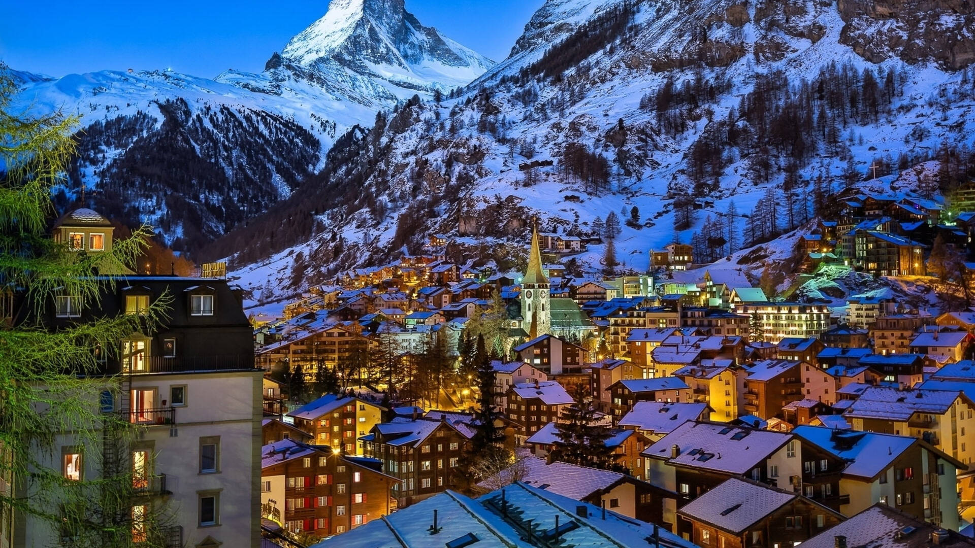 Zermatt Valley Switzerland Wallpaper