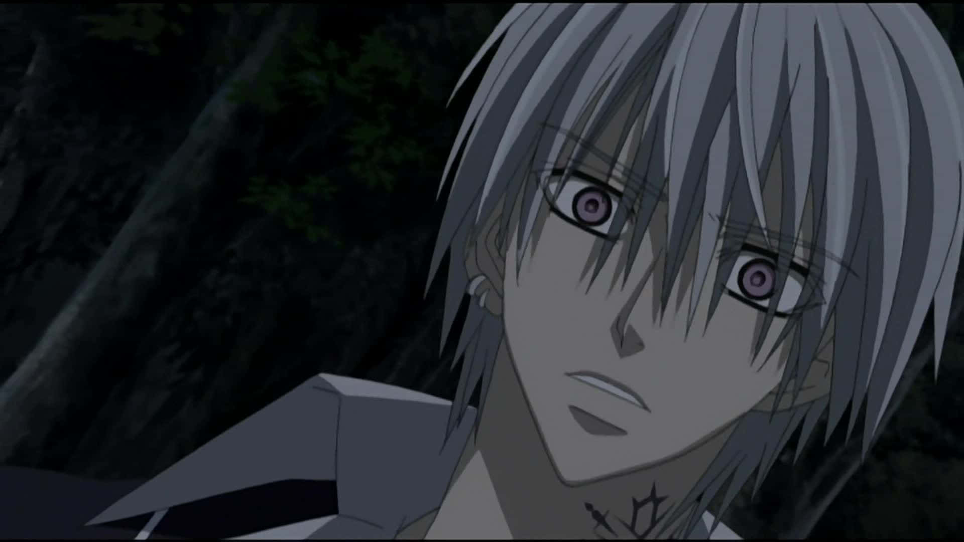 Tatapan Intens Zero Kiryu Vampire Knight Wallpaper