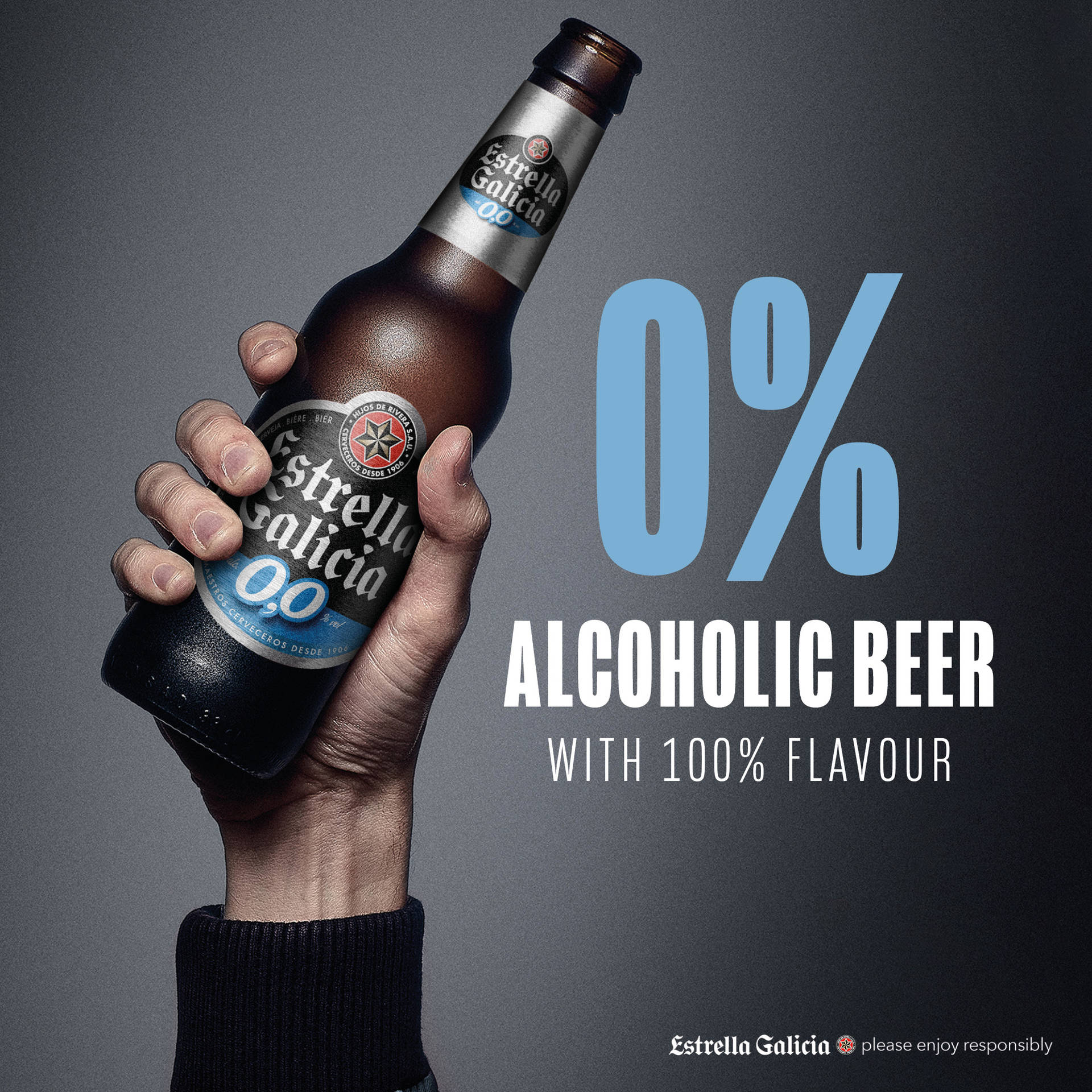 0% alkoholholdig øl Estrella Galicia Wallpaper