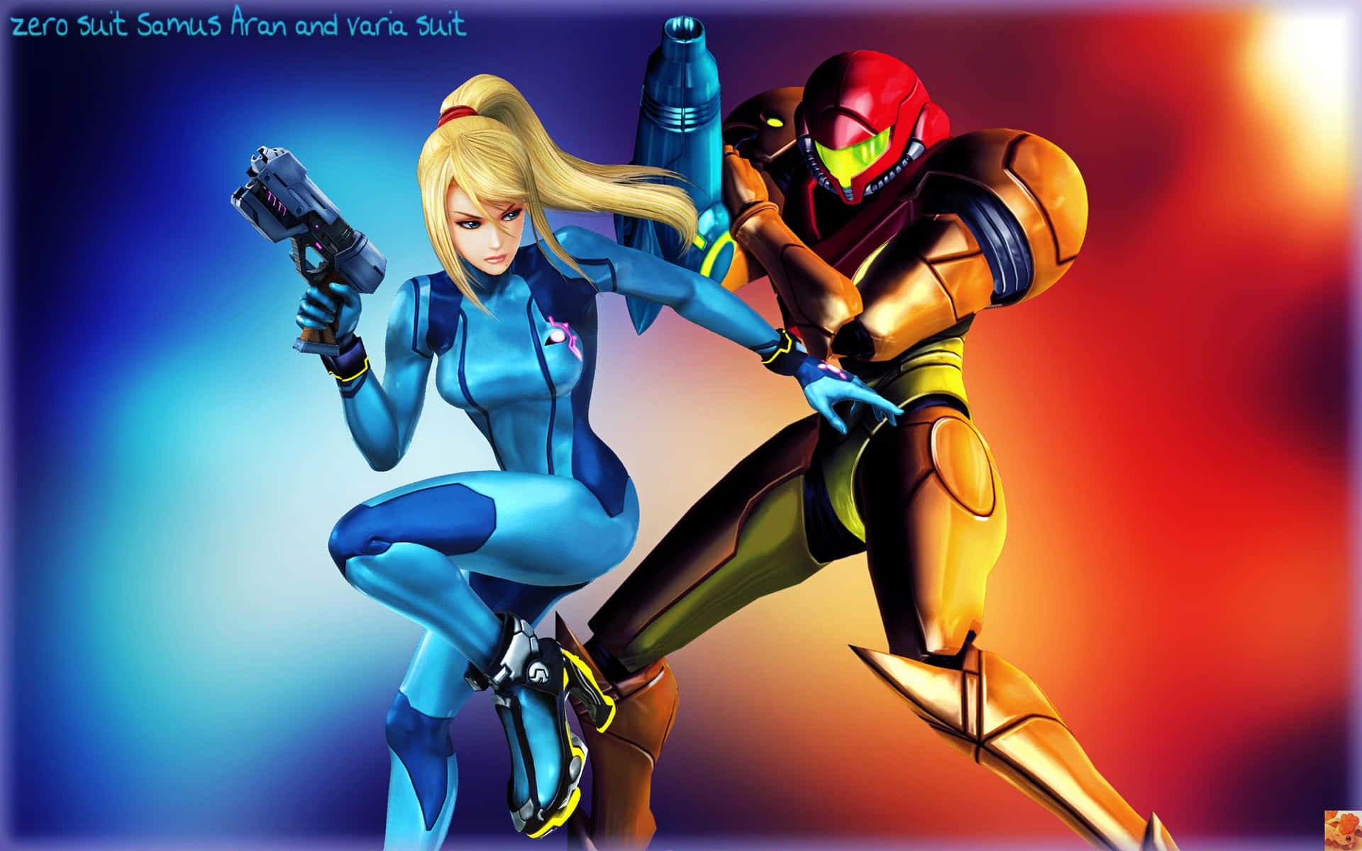 Metroid's Heroine Zero Suit Samus Wallpaper