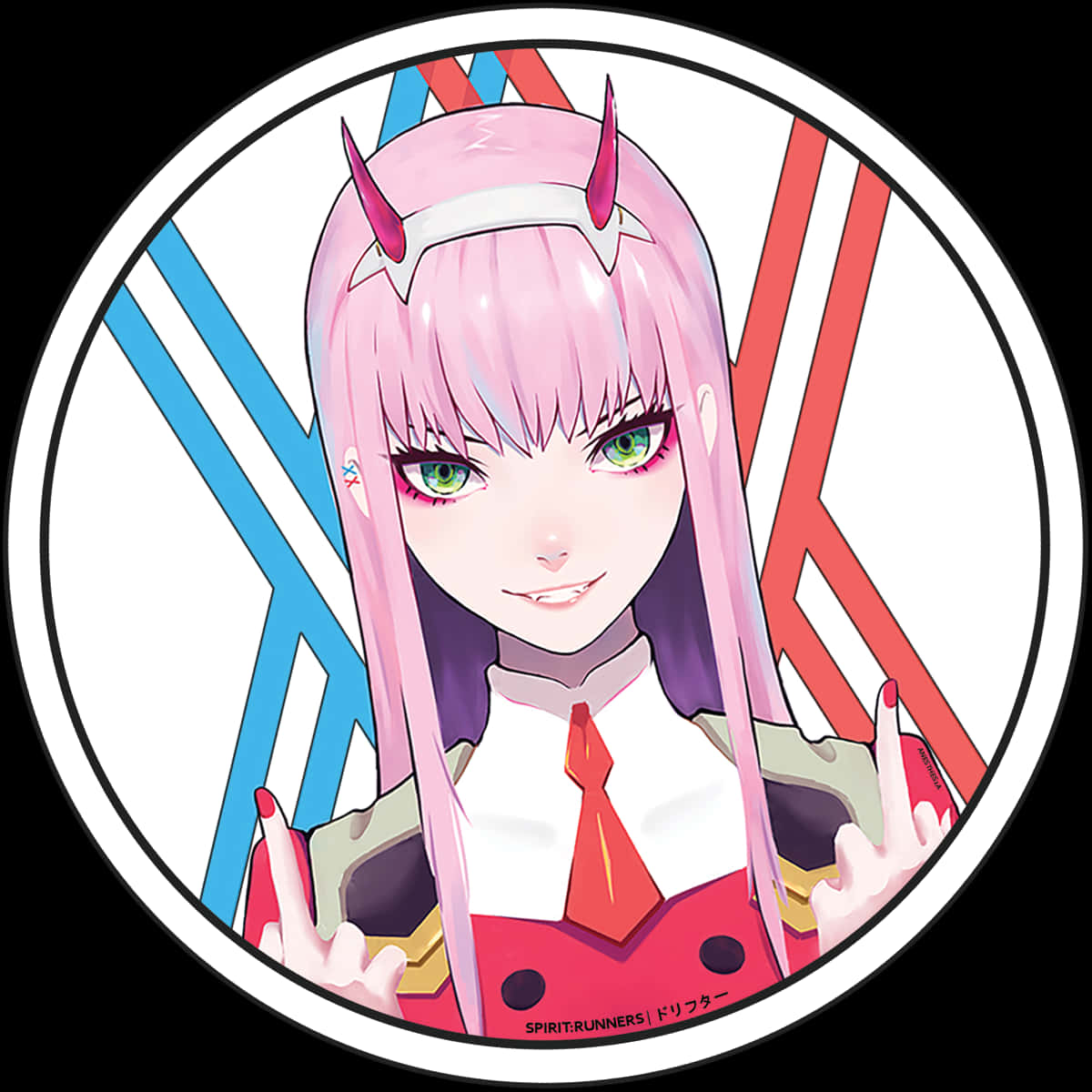 Download Zero Two Anime Character Portrait | Wallpapers.com