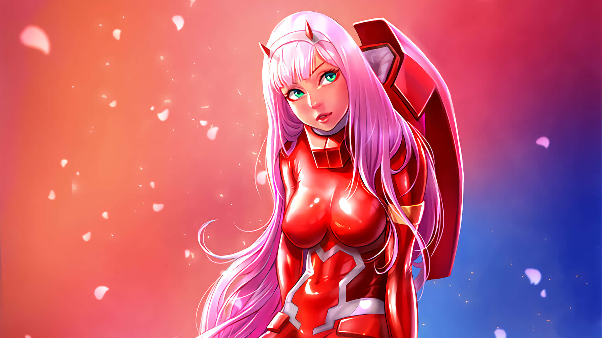 Zero Two, the android with a human-like heart.
