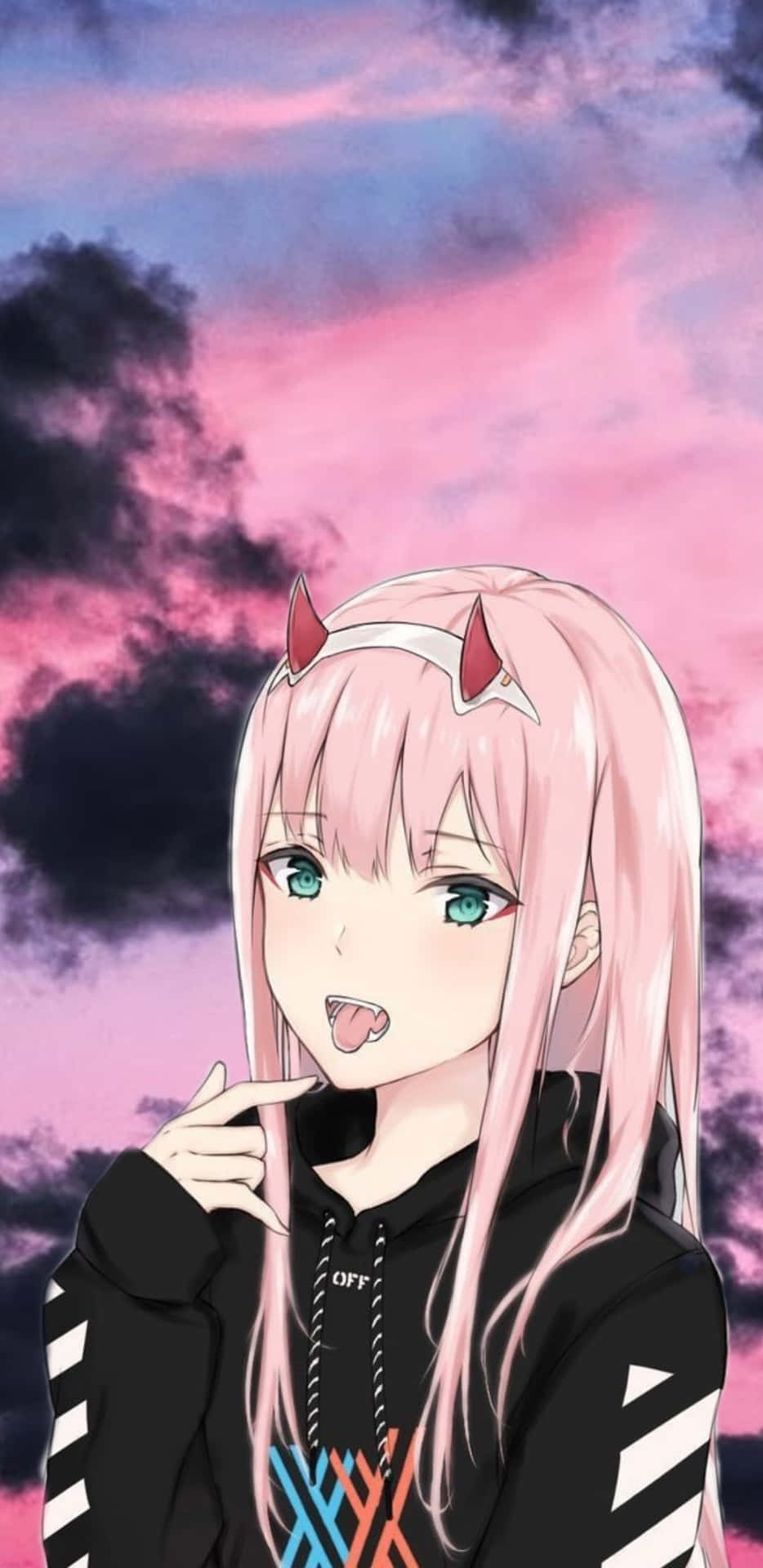 Zero Two In A Hoodie Picture