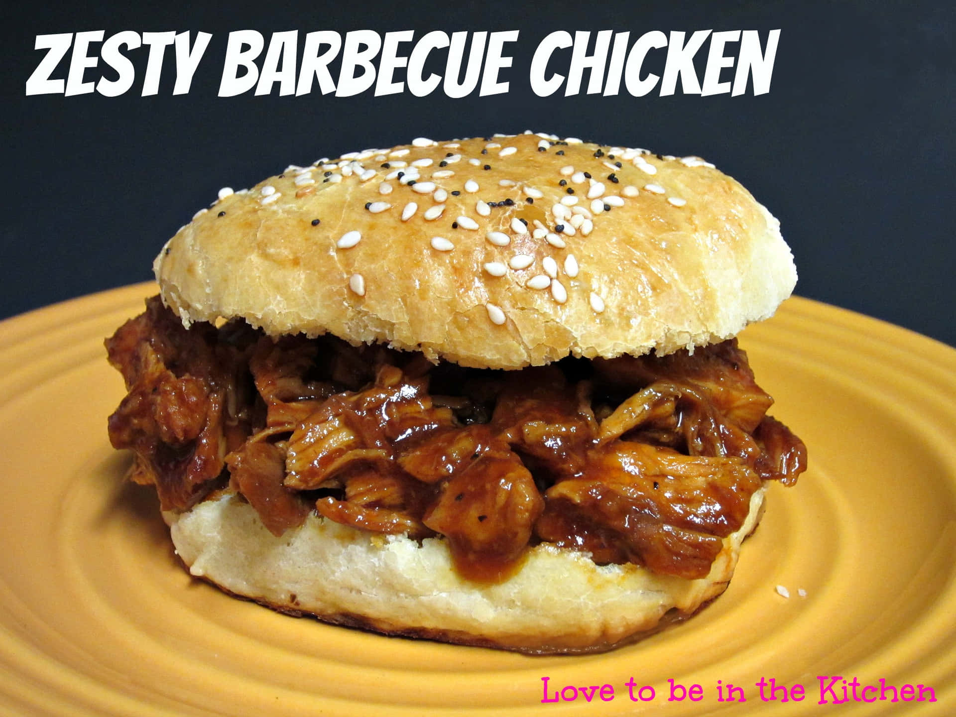 Zesty Barbecue Chicken Burger Wallpaper