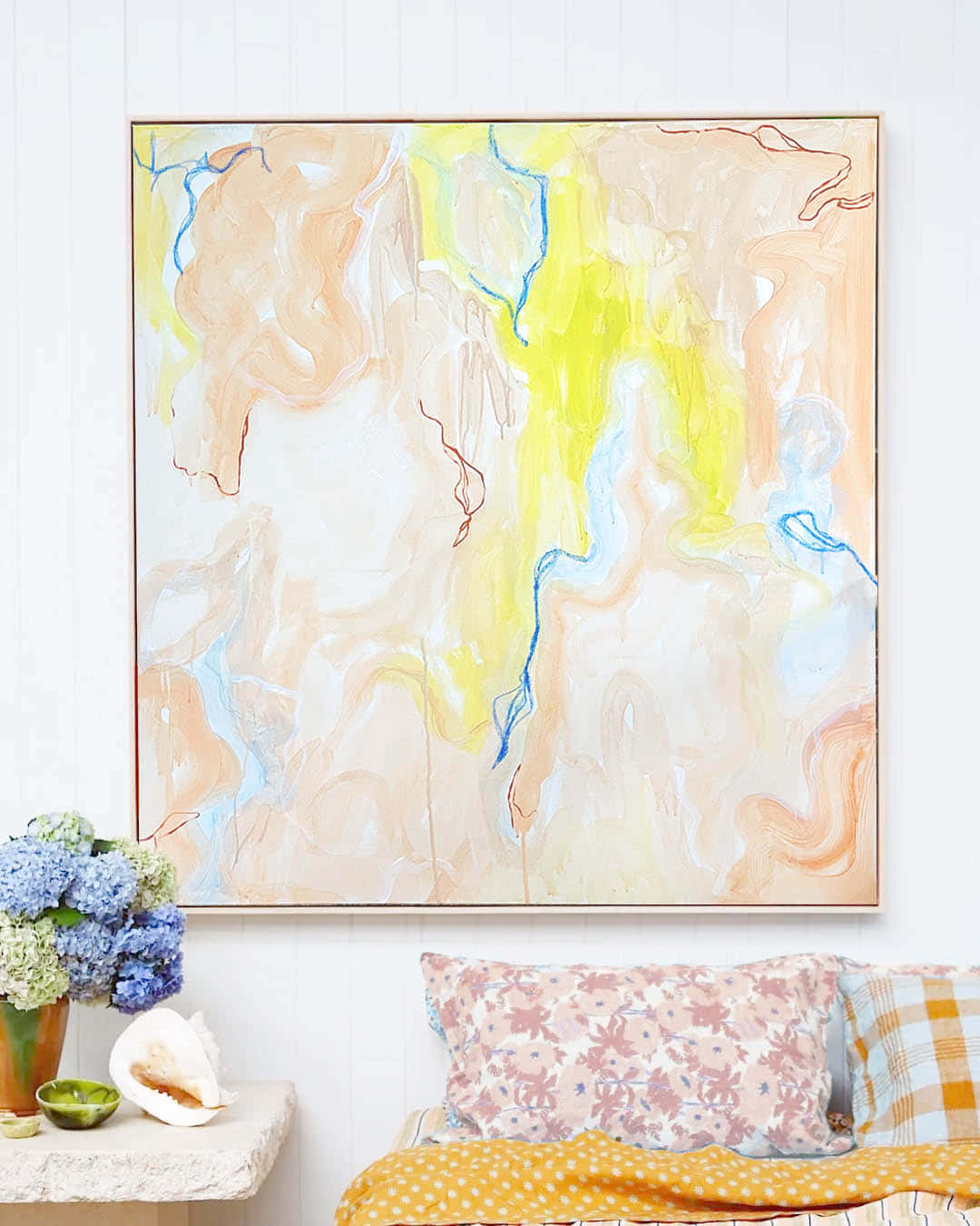 Zesty Yellow On A Painting Wallpaper