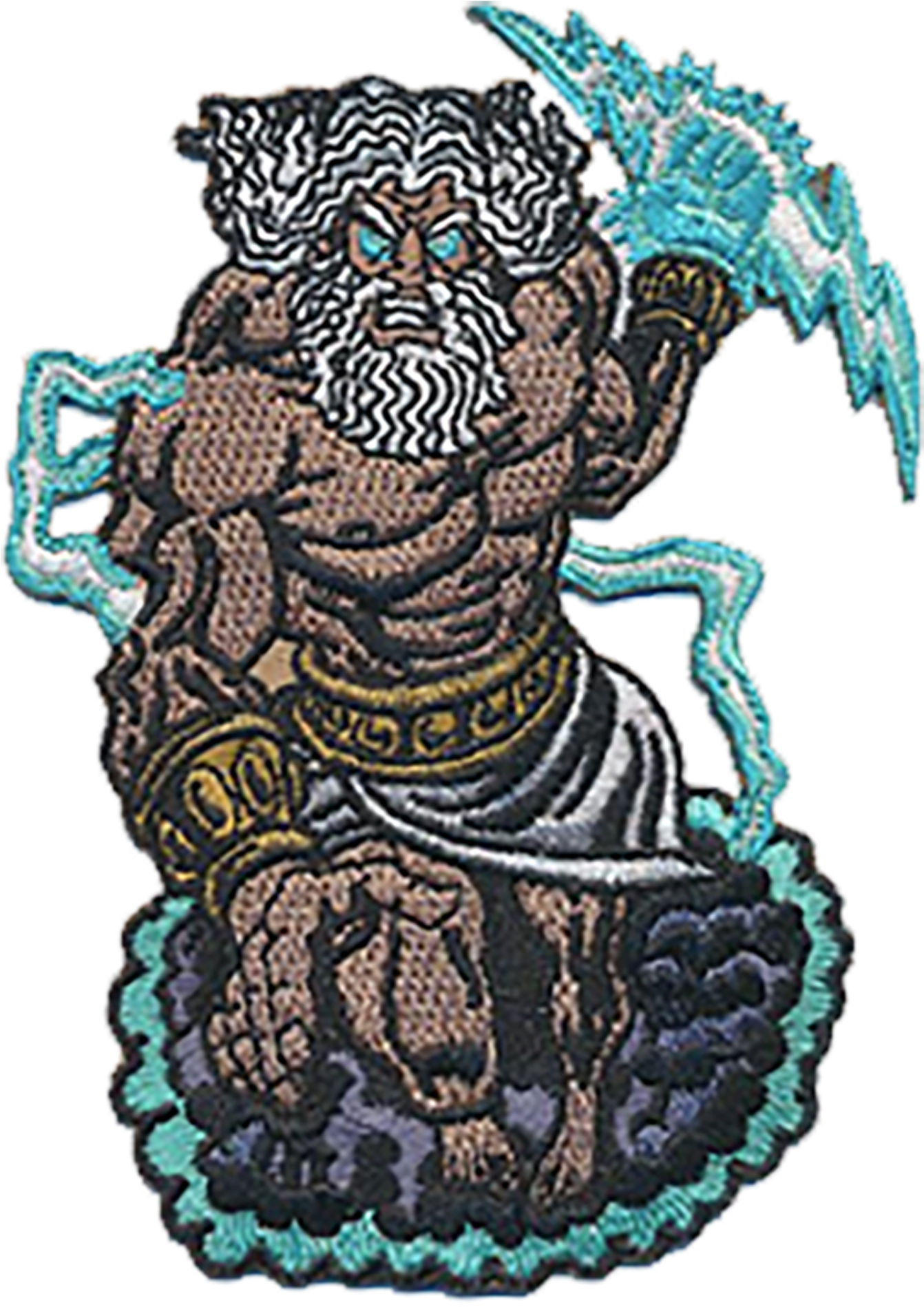 Zeus Greek God Embroidery Design PNG