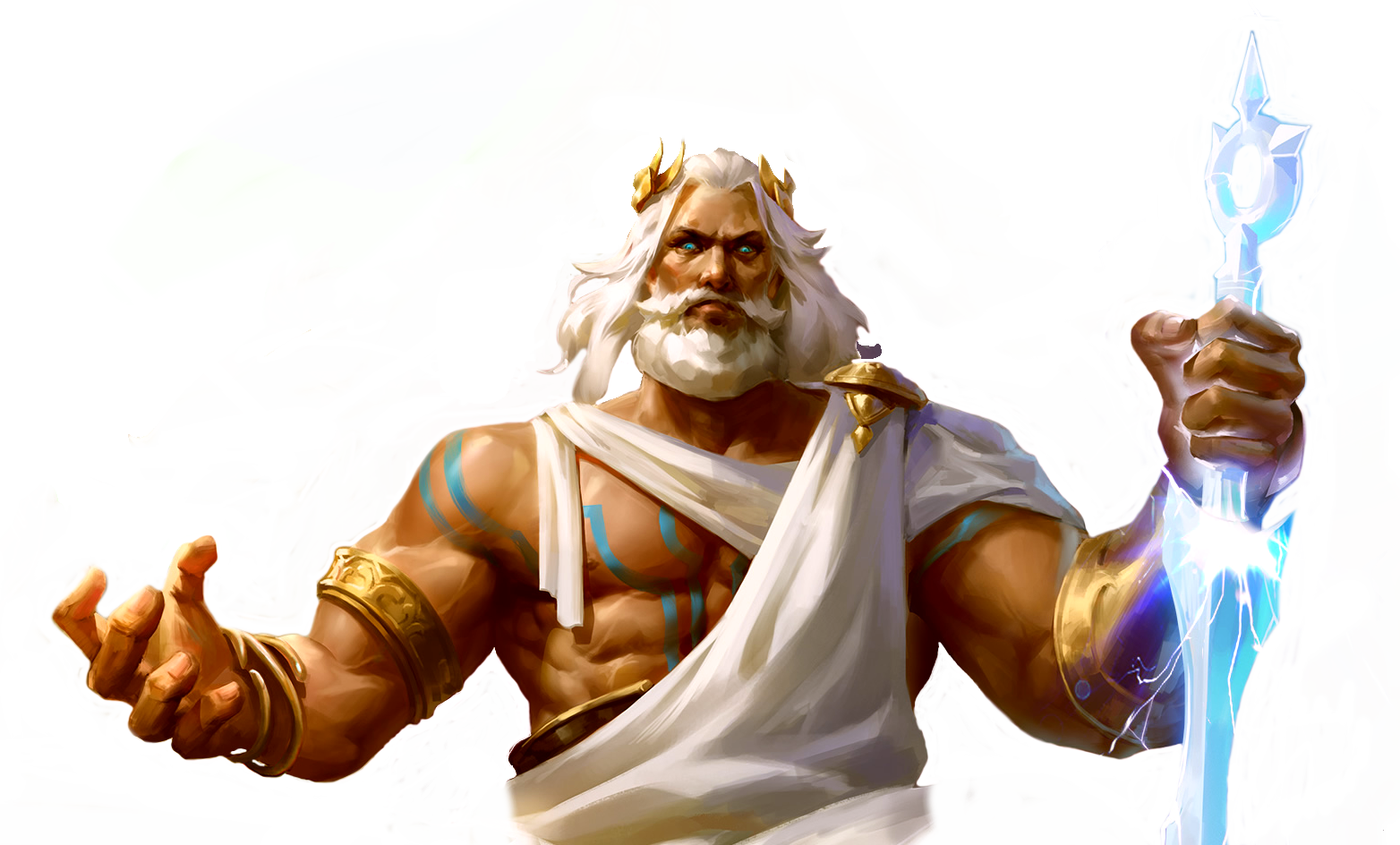 Zeus Greek God Thunderbolt Illustration PNG