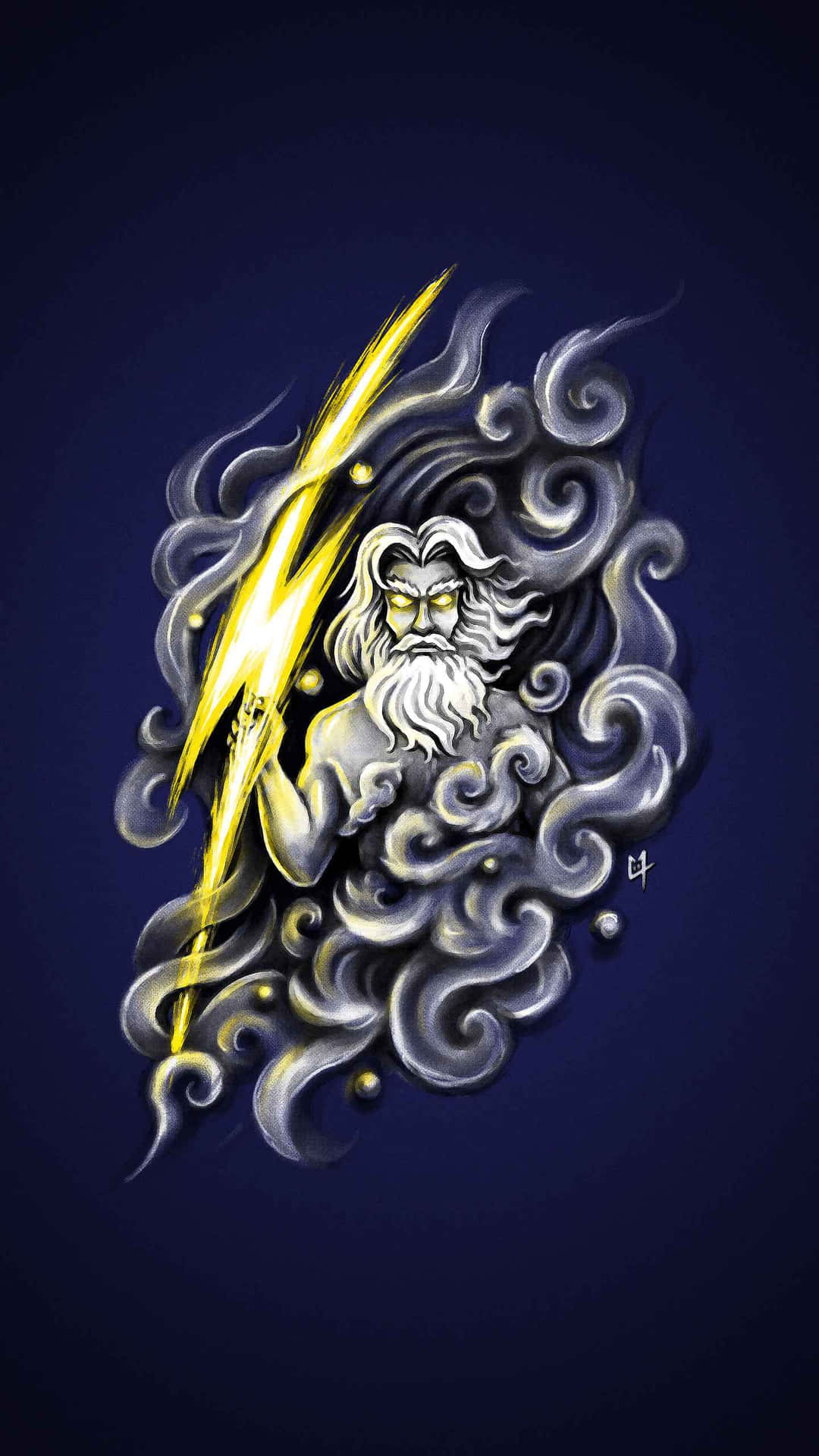 "Zeus - the Greek God of the Sky and Lightning" Wallpaper