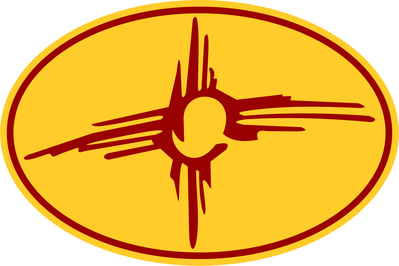 Zia Sun Symbolon Yellow Background PNG