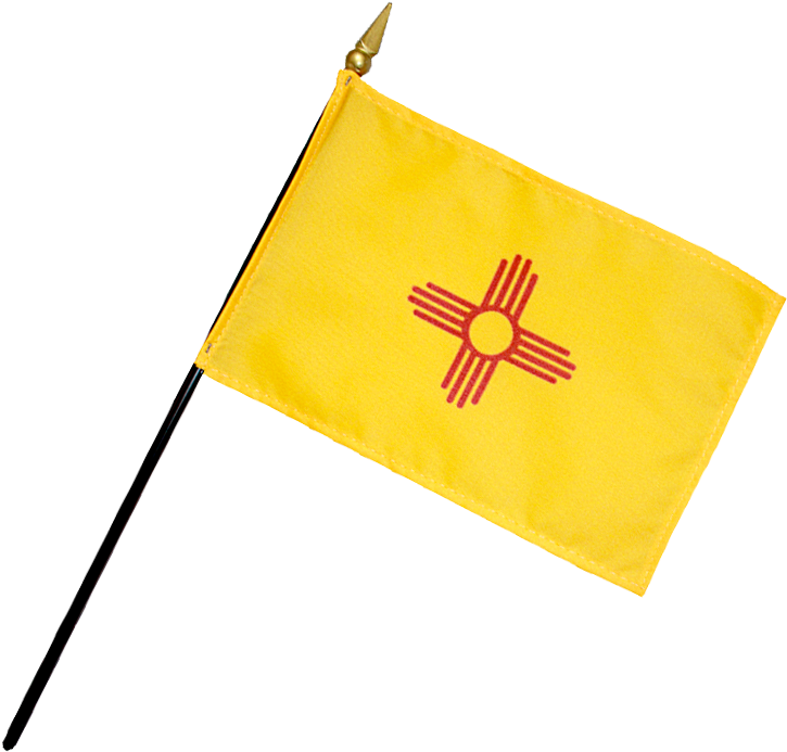 Zia Sun Symbolon Yellow Flag PNG