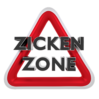 Zicken Zone Traffic Sign PNG