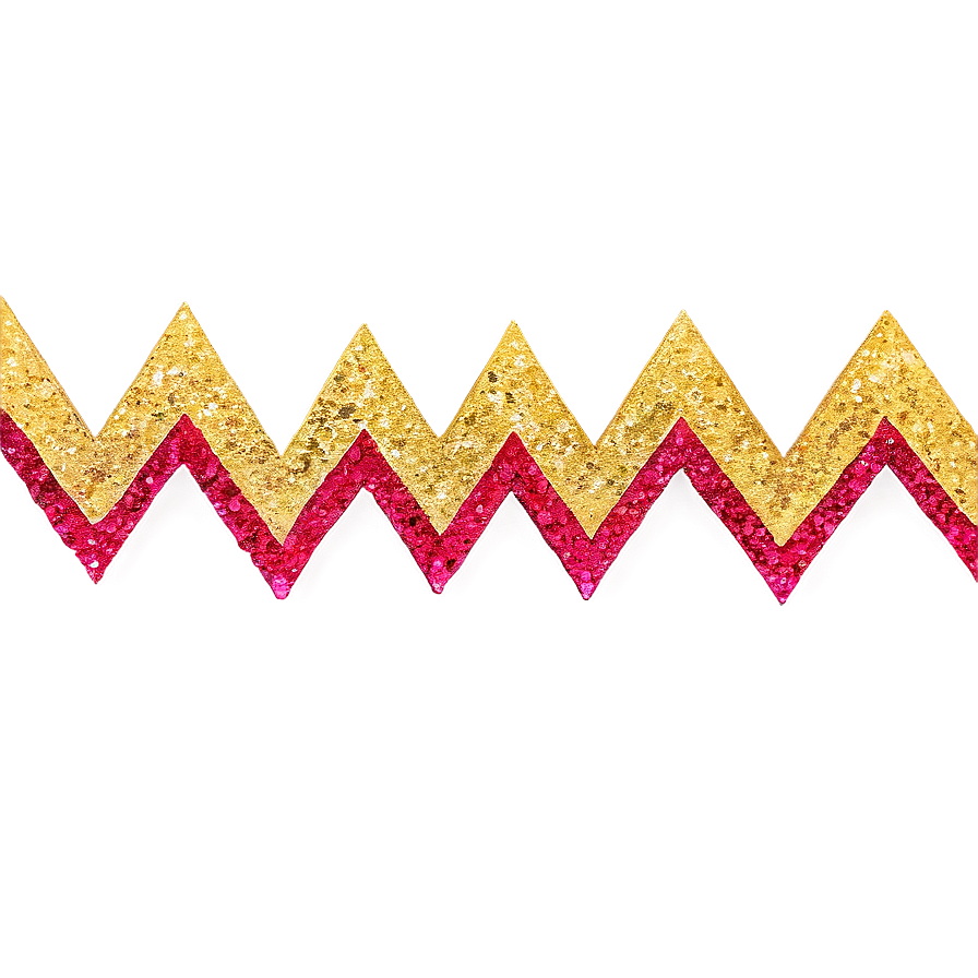 Zigzag Glitter Line Png 10 PNG