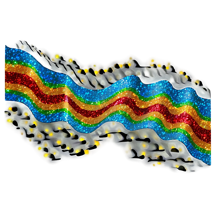 Zigzag Glitter Line Png 45 PNG