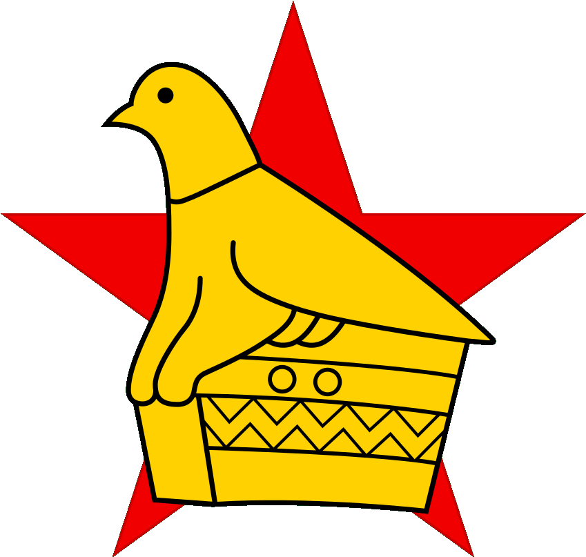 Zimbabwe Birdon Red Star PNG