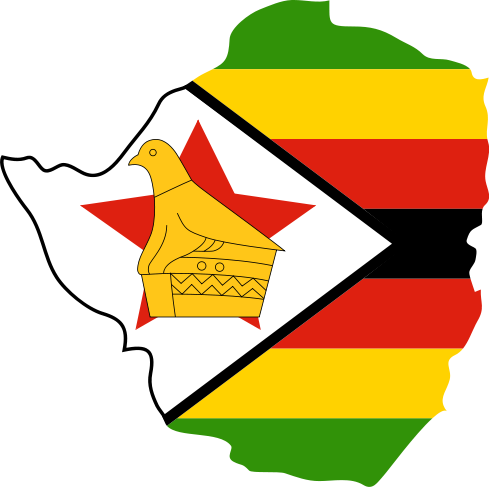 Zimbabwe Flag Outline PNG