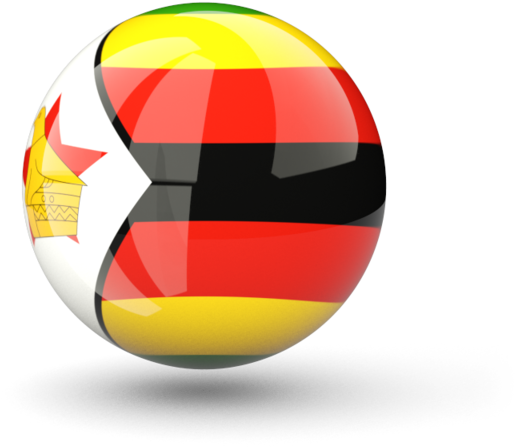 Zimbabwe Flag Soccer Ball PNG