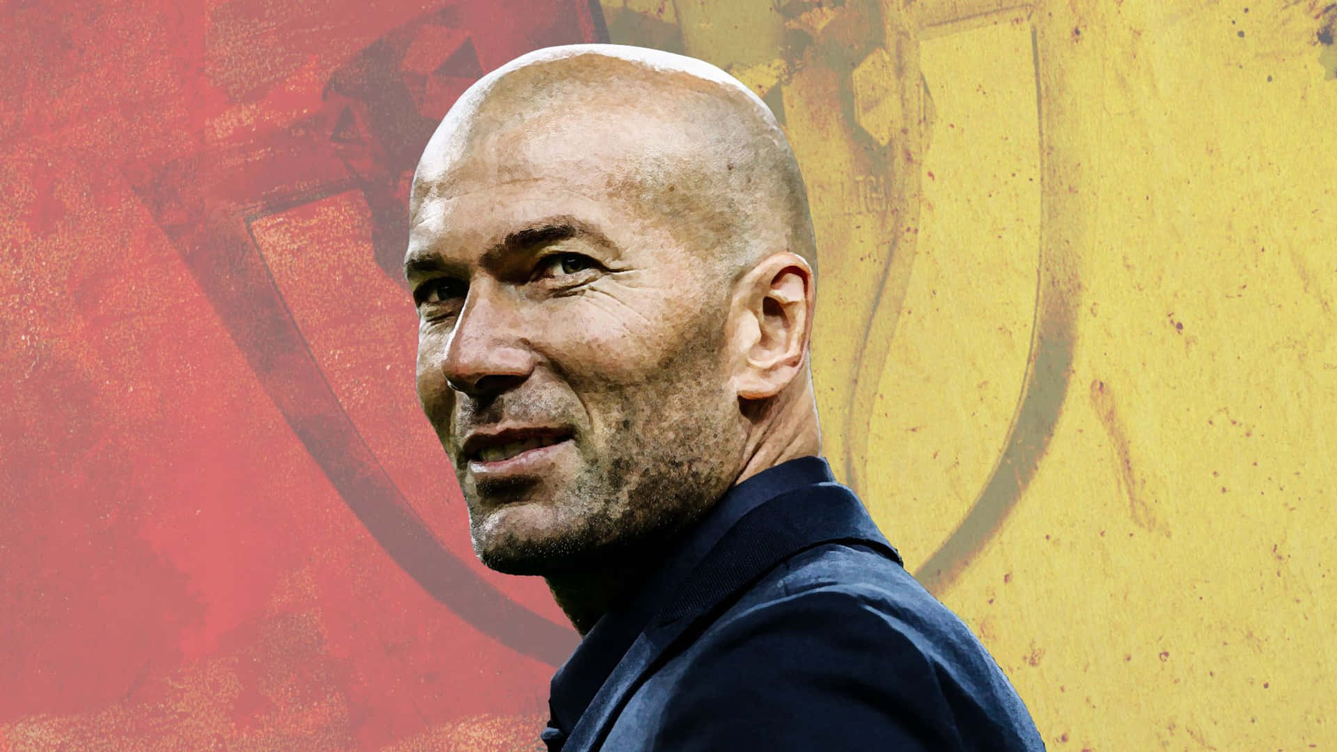 Zinedine Zidane Football Player Digital Photography Background. Wallpaper