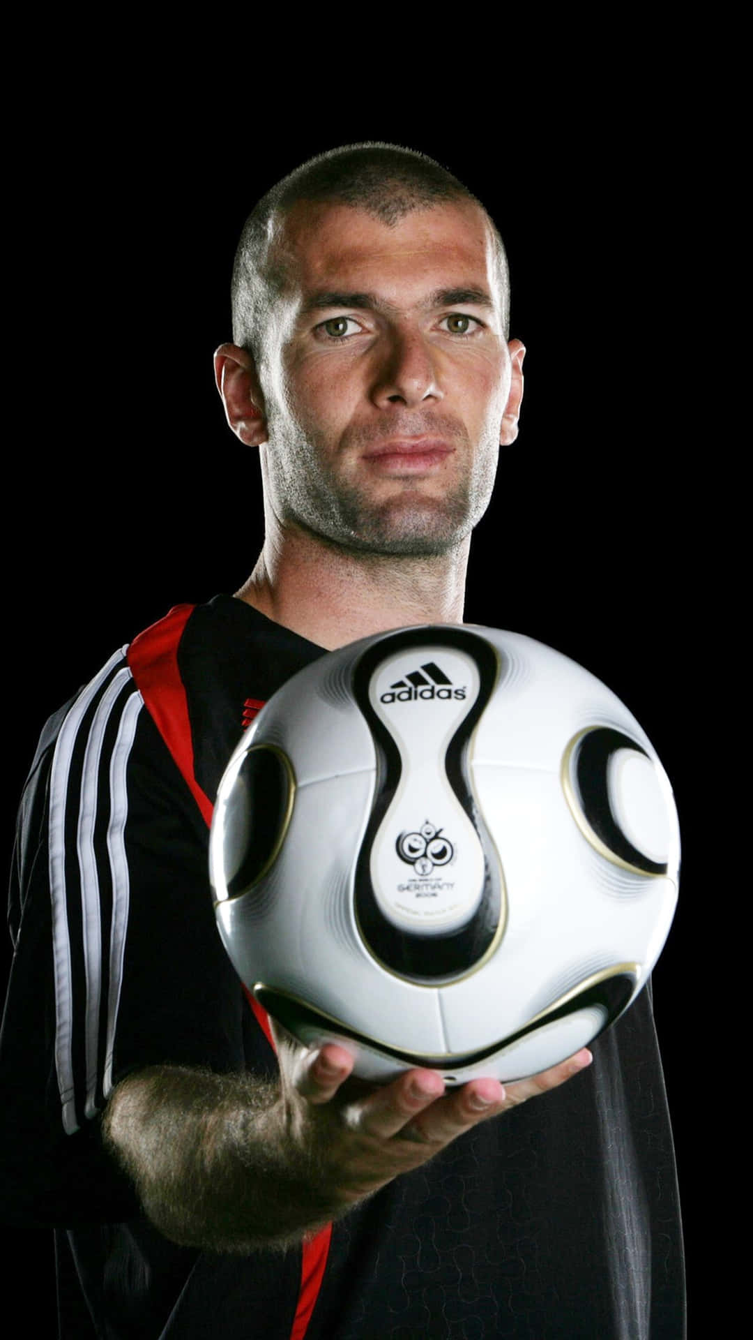 Zinedine Zidane Fodbold Profil Fotografering Wallpaper