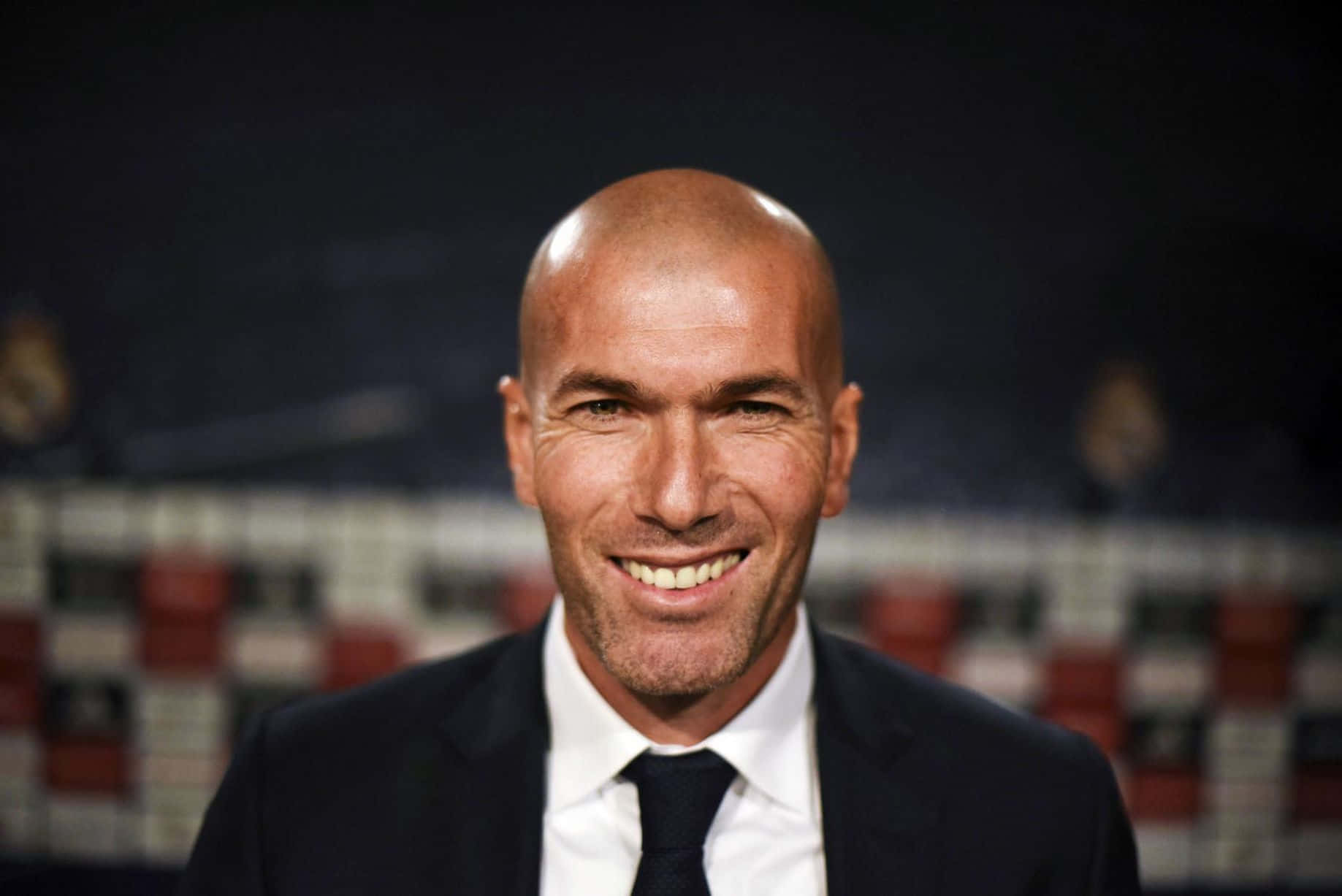 Zinedine Zidane Formal Suit Profile Photography Wallpaper