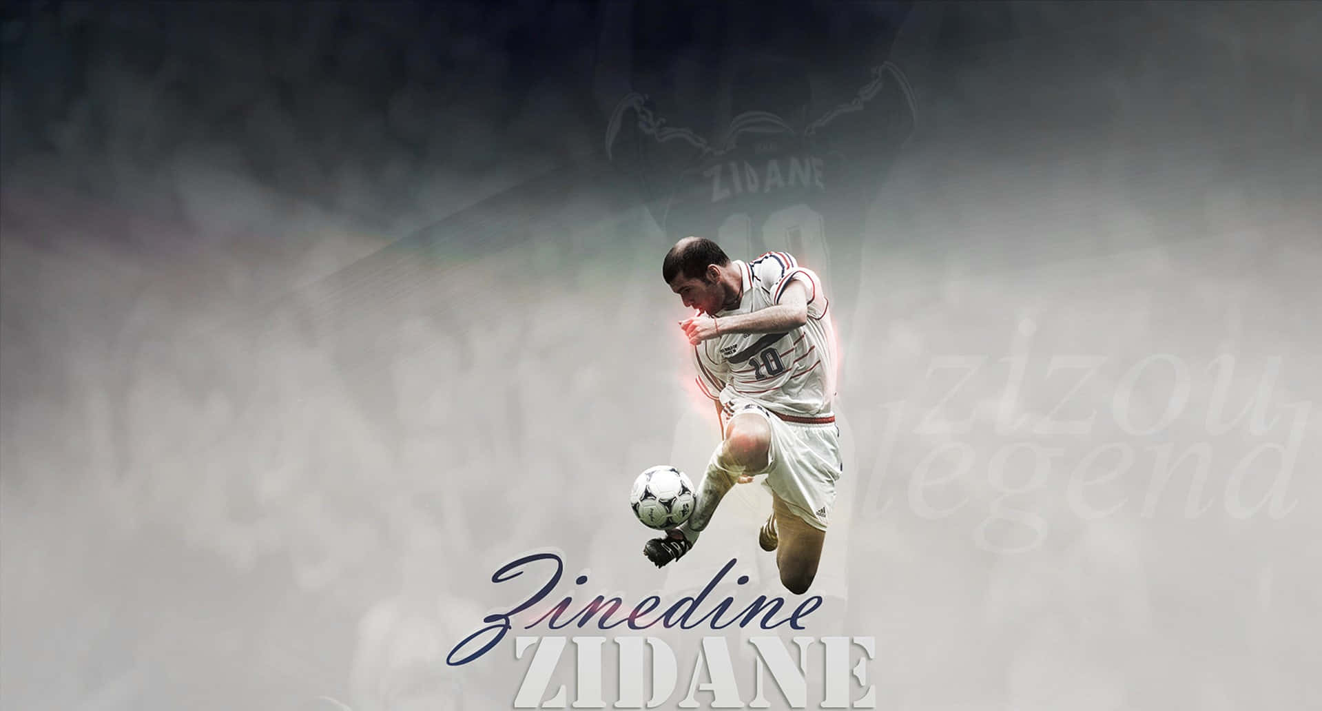 Zinedine Zidane Real Madrid FC Foto Baggrund Wallpaper