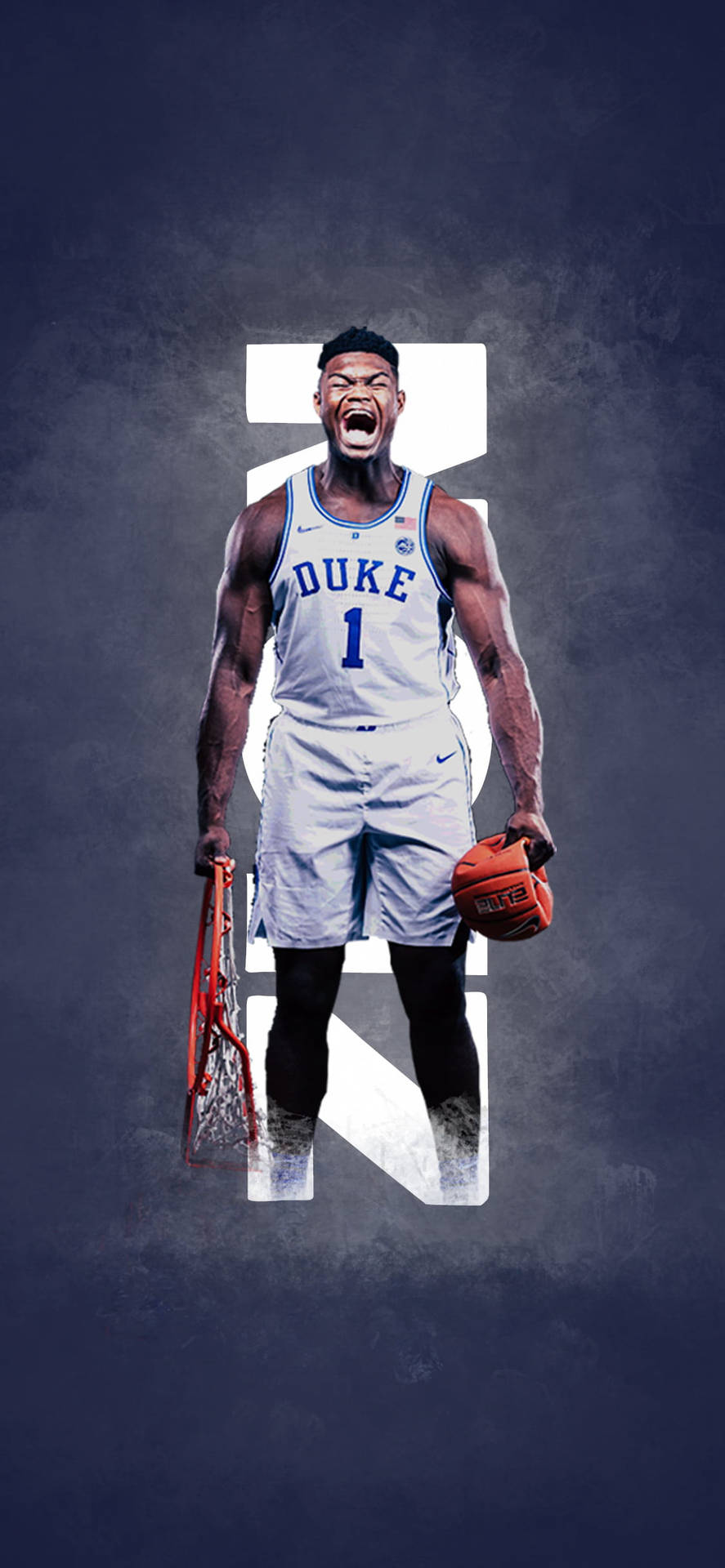 Zion Williamson Duke Player wallpaper.