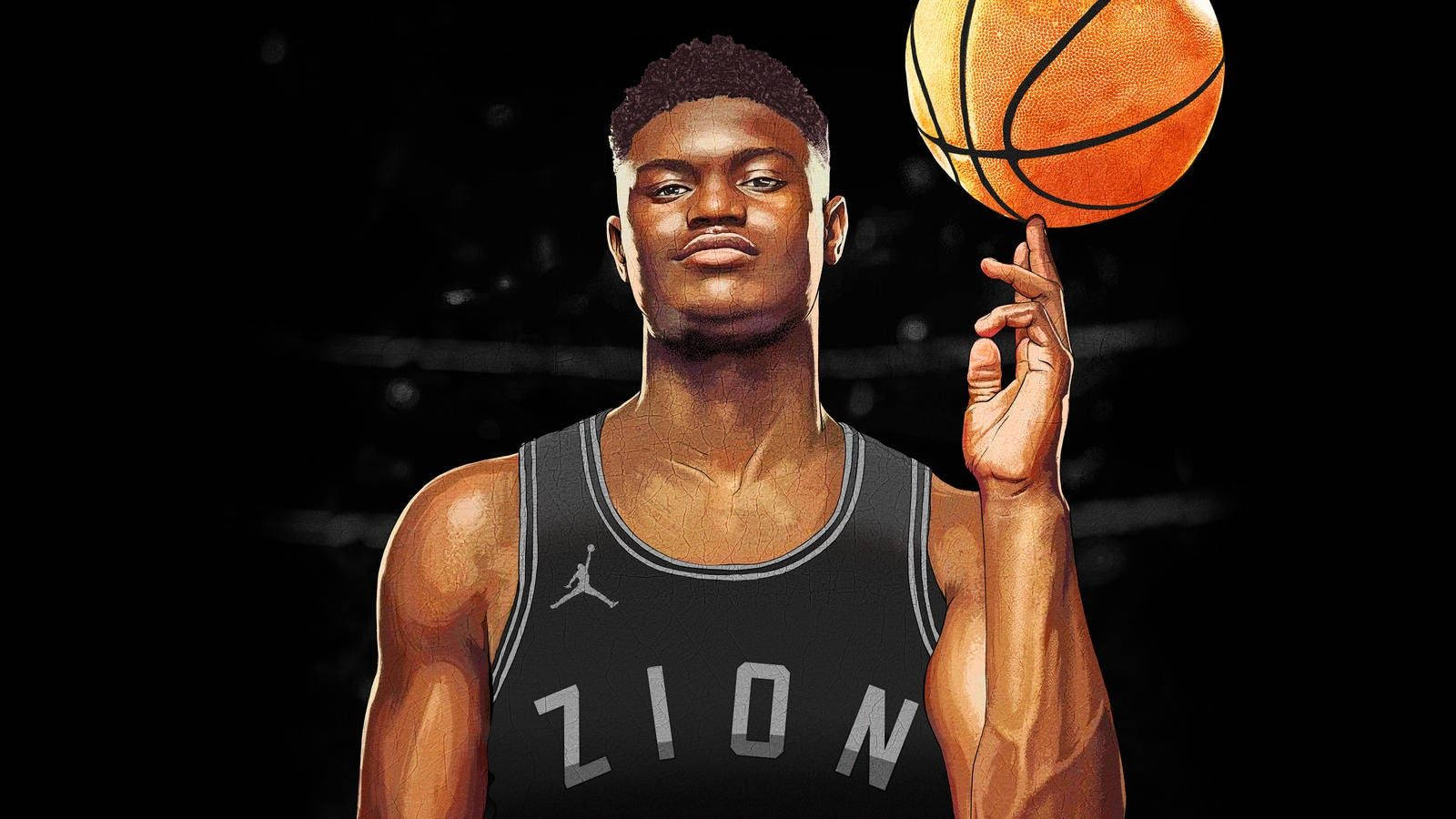 Zion Williamson Painting Background
