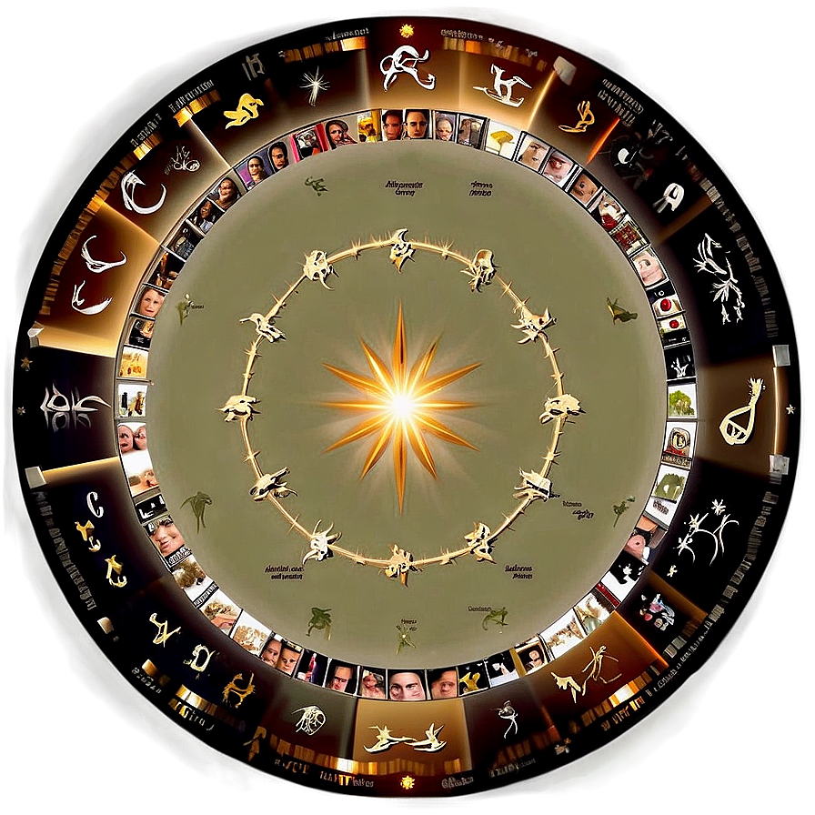 Download Zodiac Circle Png Wdd17 | Wallpapers.com