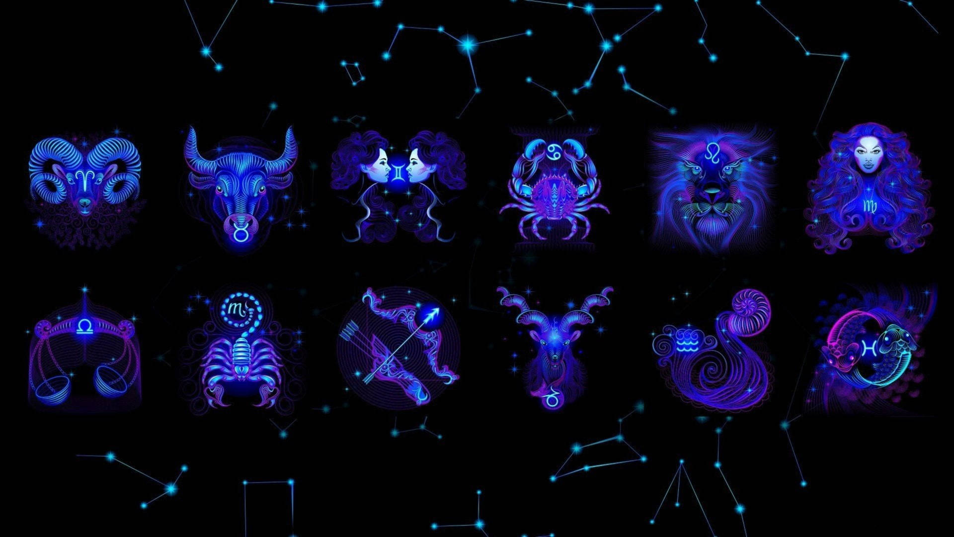 Zodiac Signs Aesthetic Fantasy Wallpaper