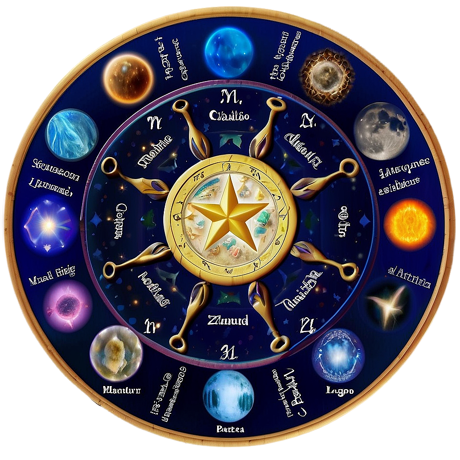 Download Zodiac Signs And Symbols Chart Png 06242024 | Wallpapers.com