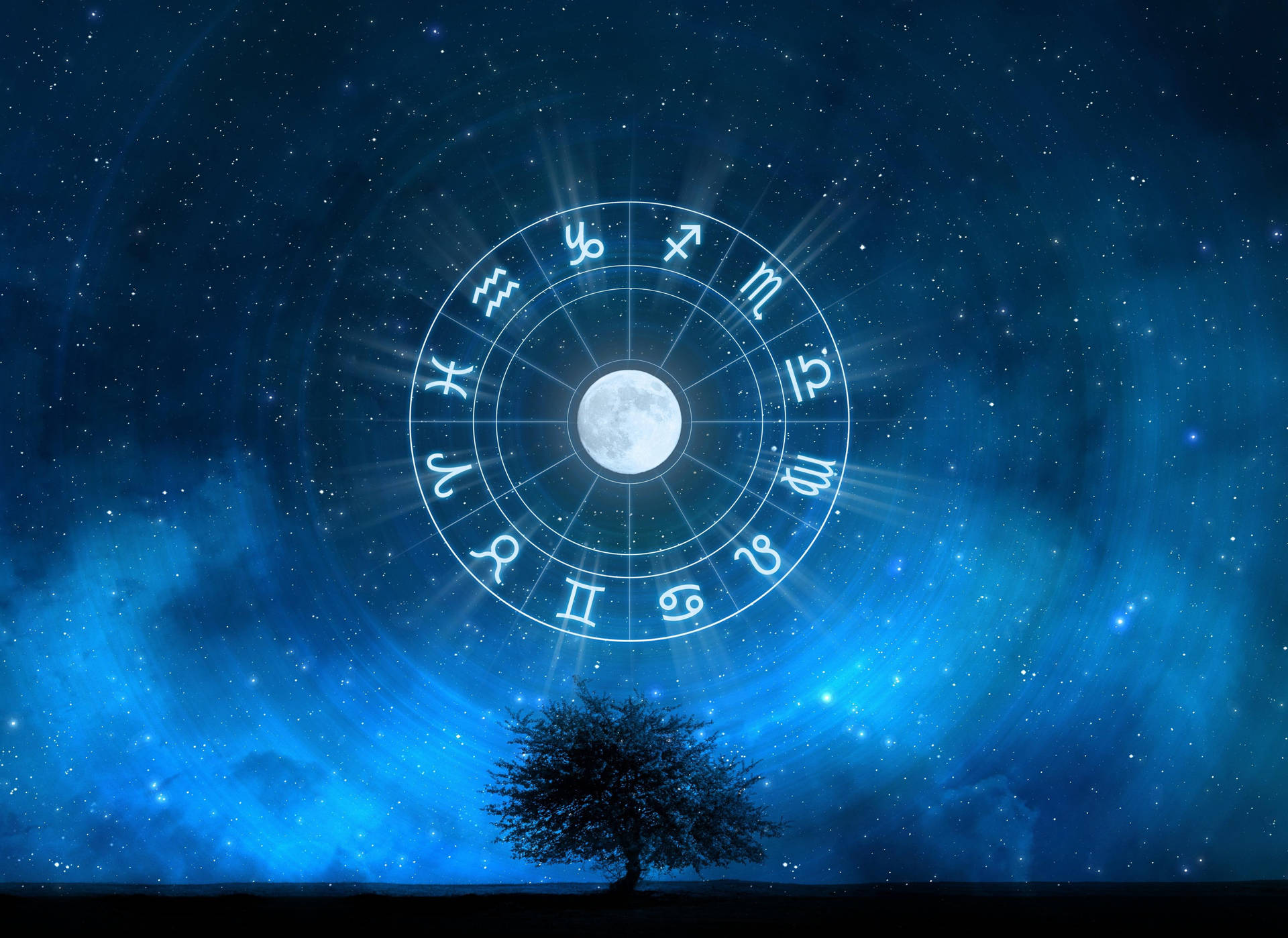 Zodiac Signs Starry Sky Wallpaper
