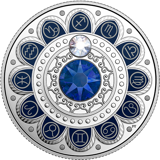 Zodiac Wheel Astrological Symbols Design PNG