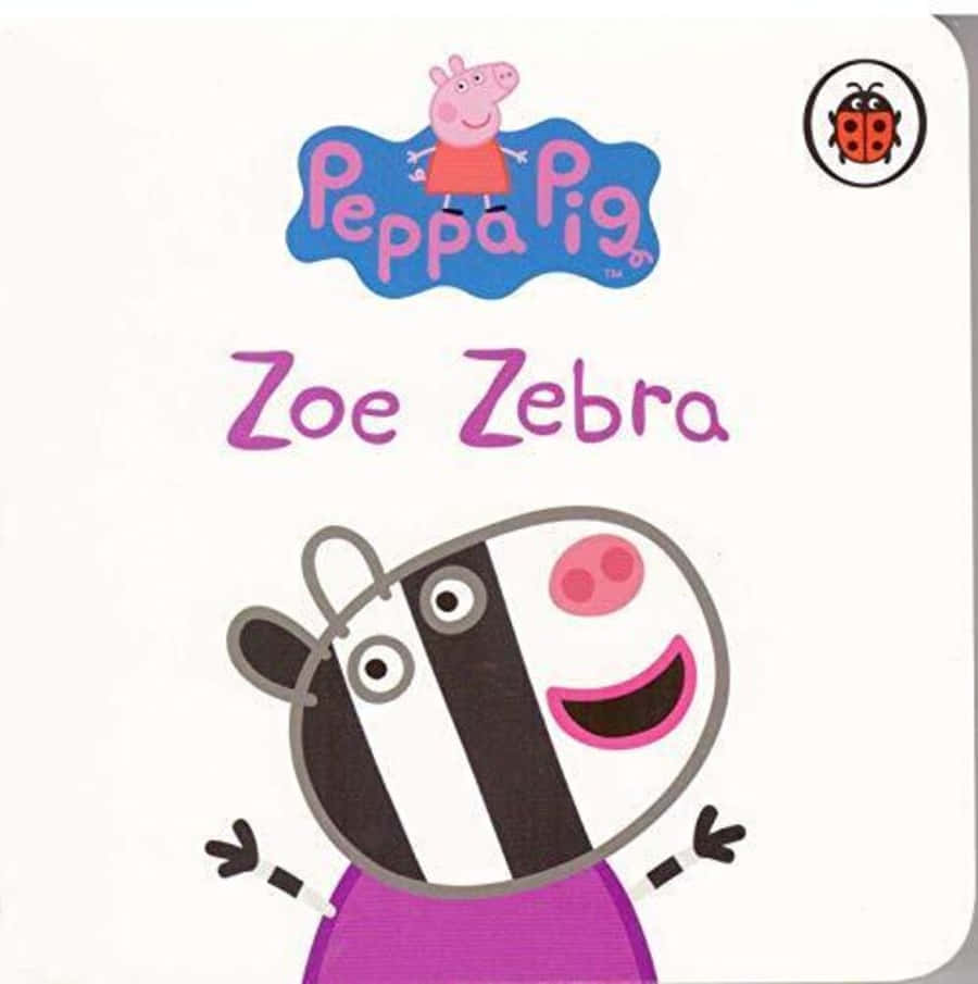 Zoe the Vibrant Zebra in the Wild Wallpaper