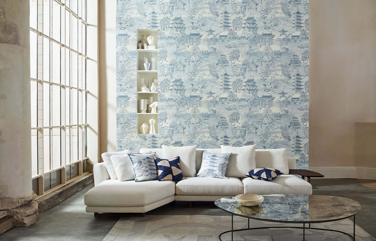 Zoffany Fabric Couch Elegant Design Wallpaper