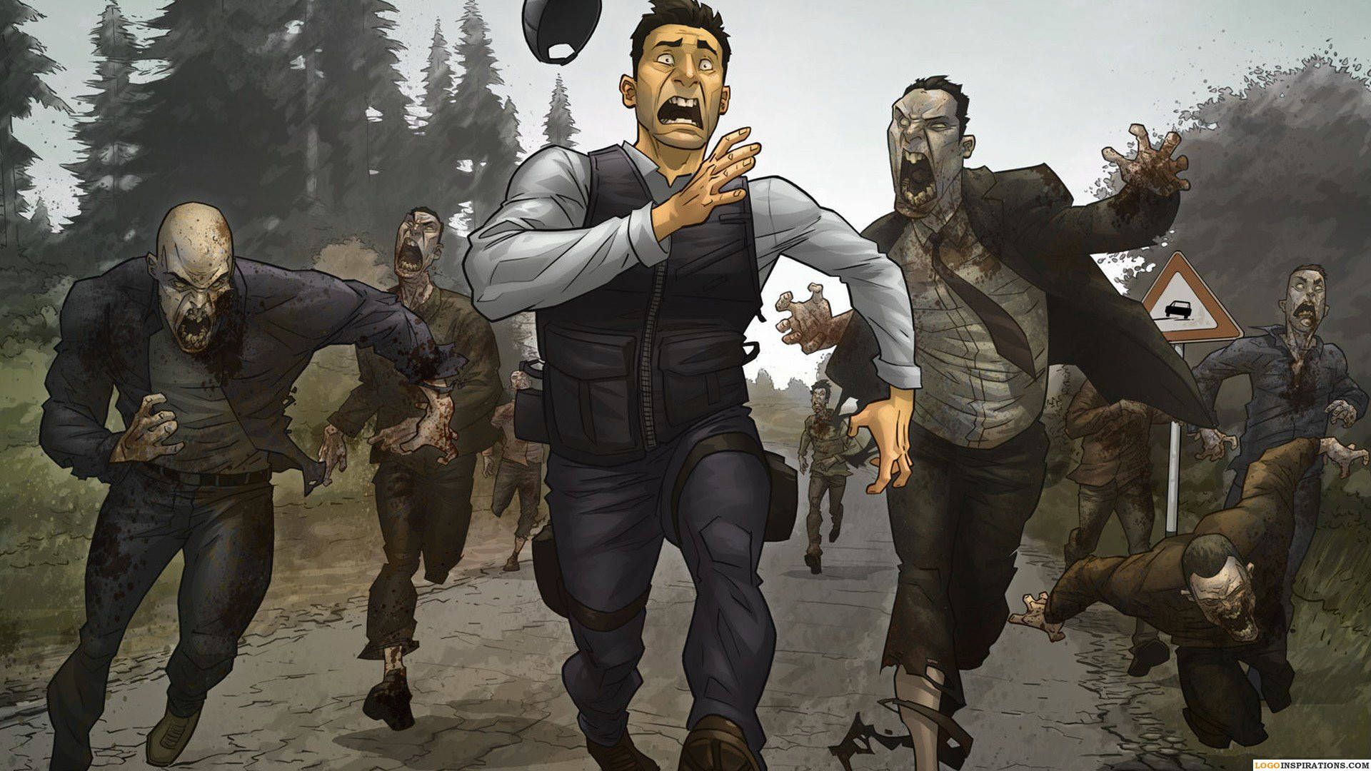 “Prepare for Apocalypse: Survive the Zombie Attack” Wallpaper
